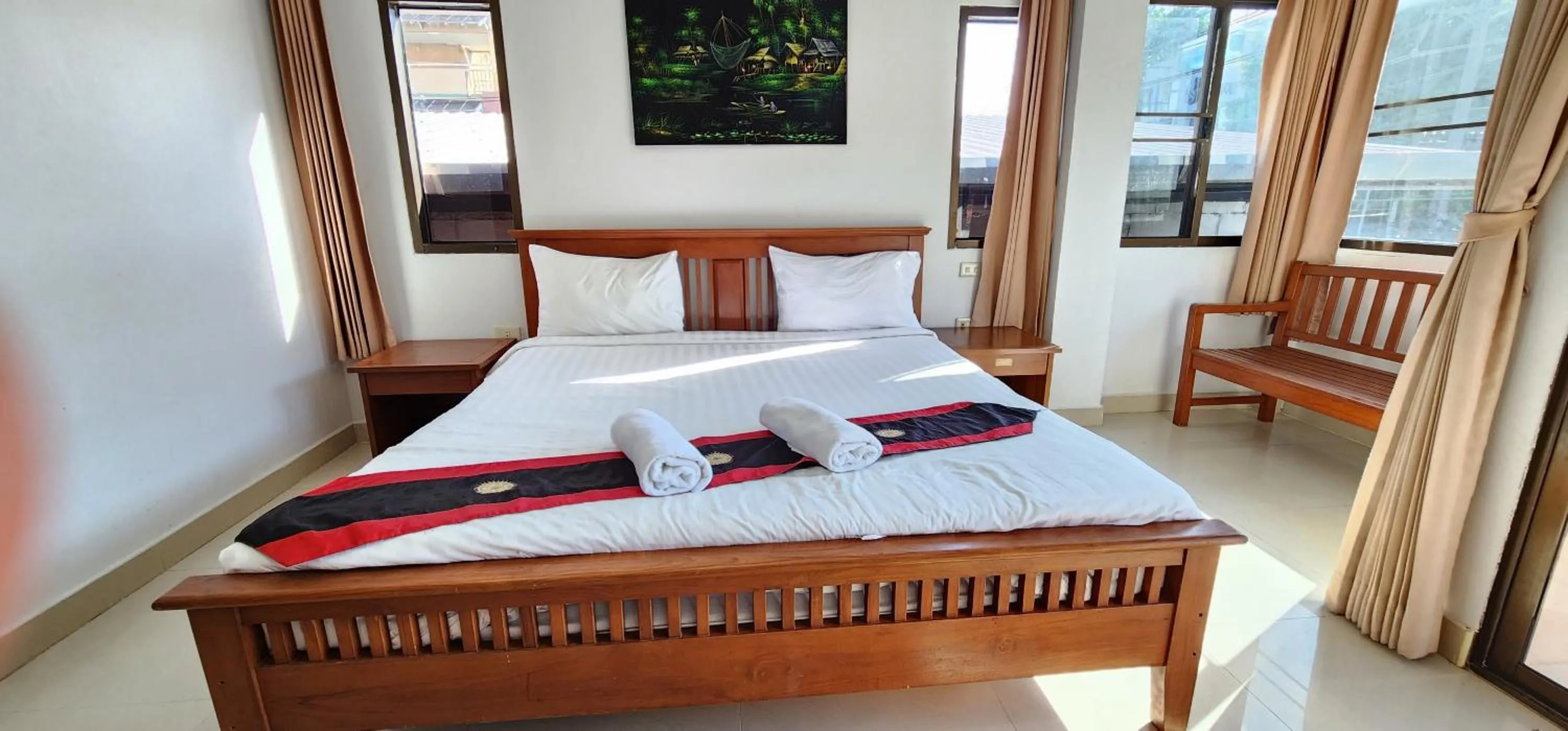 Bed in Royal Sweet Hotel