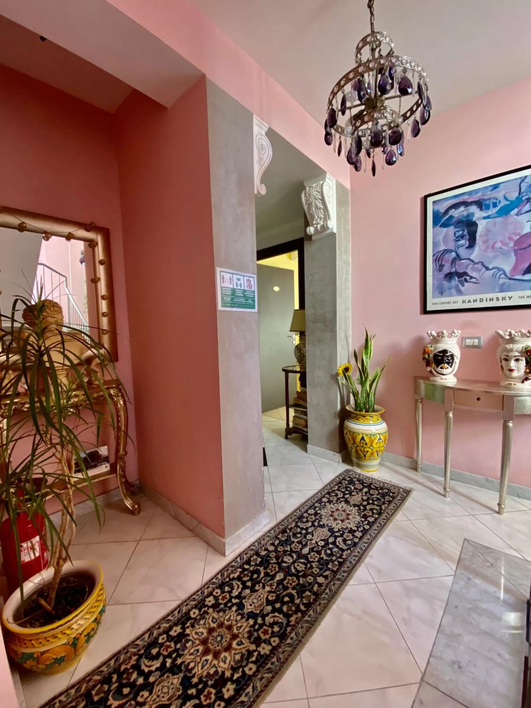 Lobby or reception in Hotel Scilla