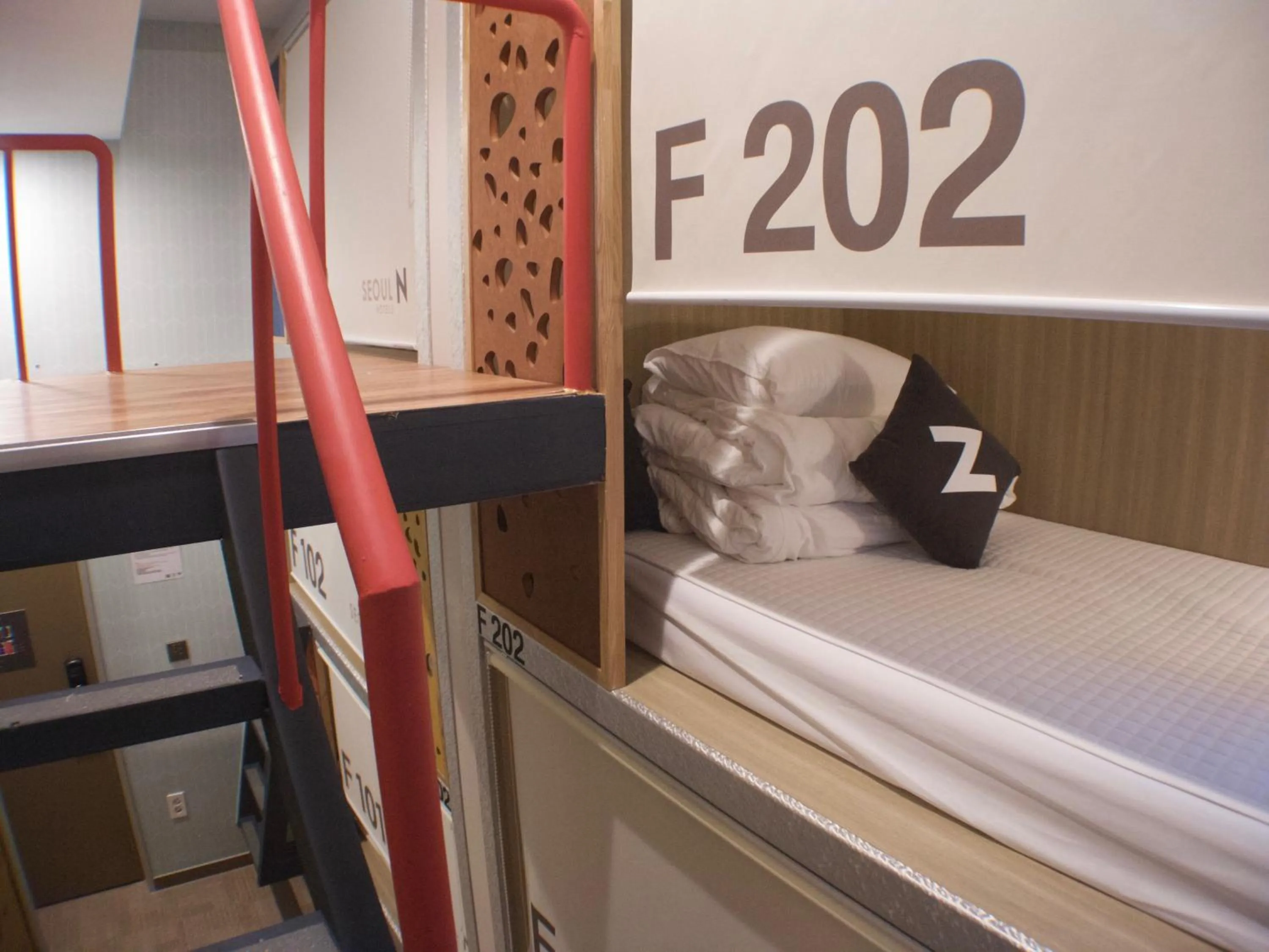 Decorative detail, Bed in Seoul N Hotel Dongdaemun