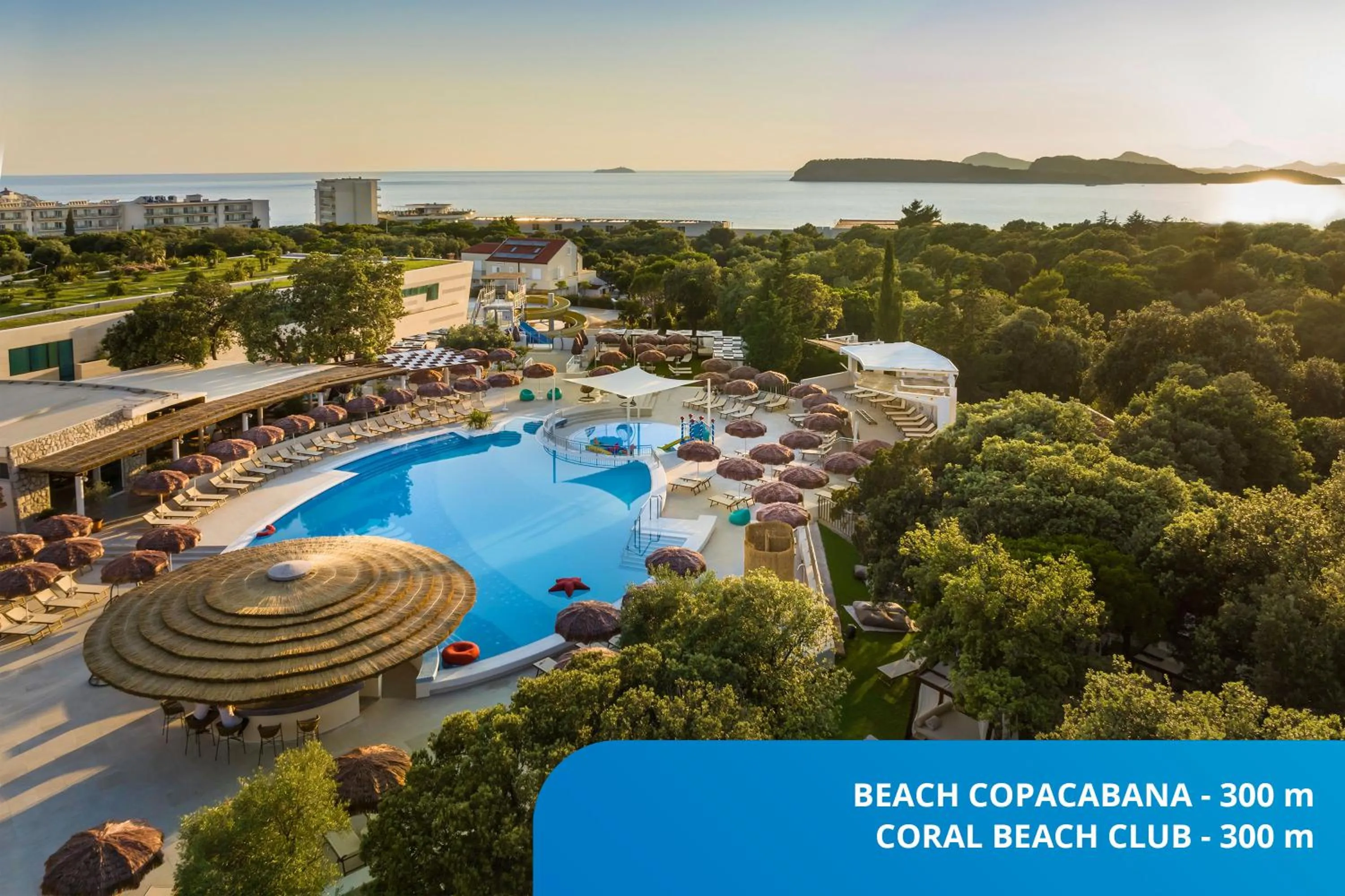 Beach in Valamar Tirena Hotel