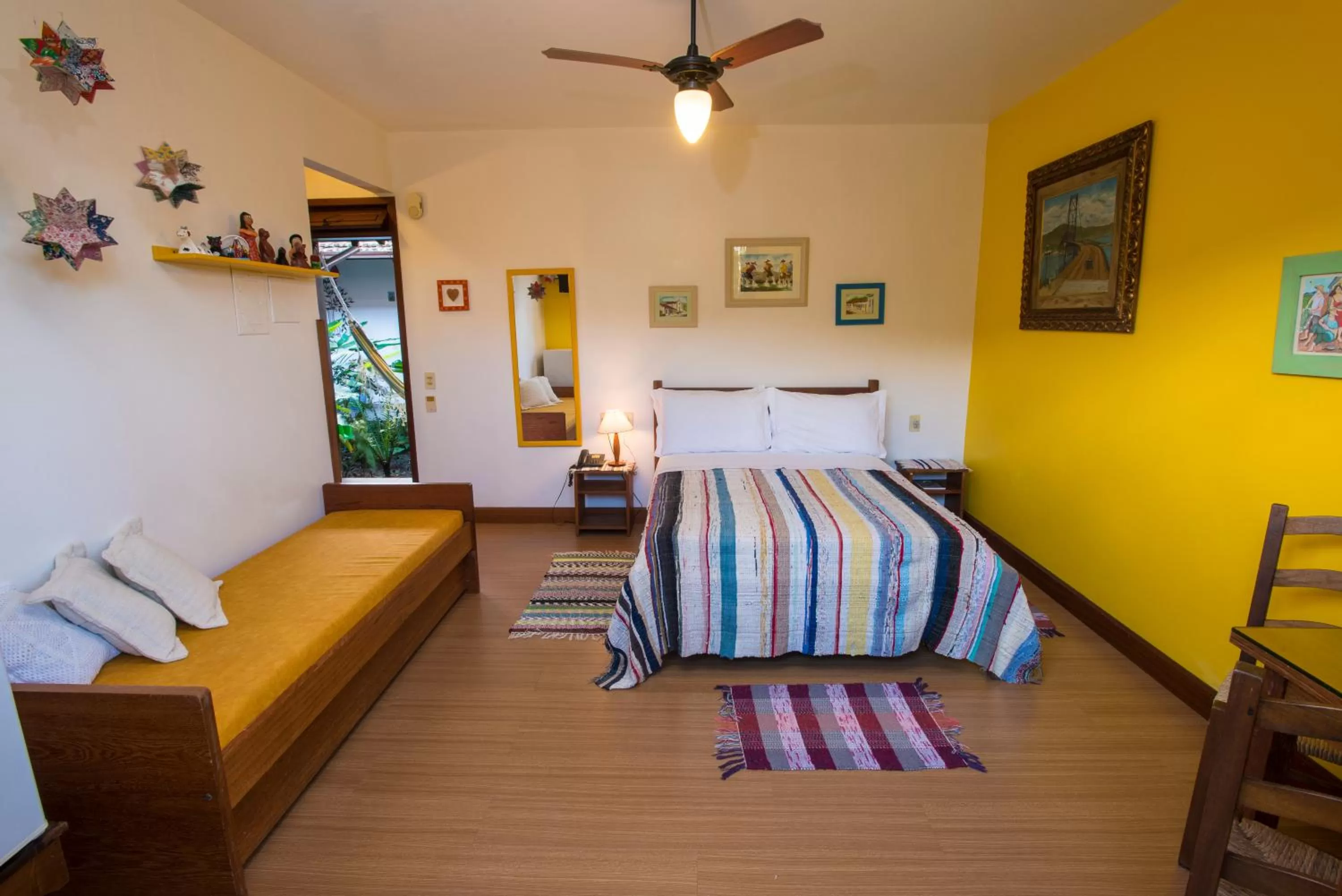 Bed in Pousada Old Beach