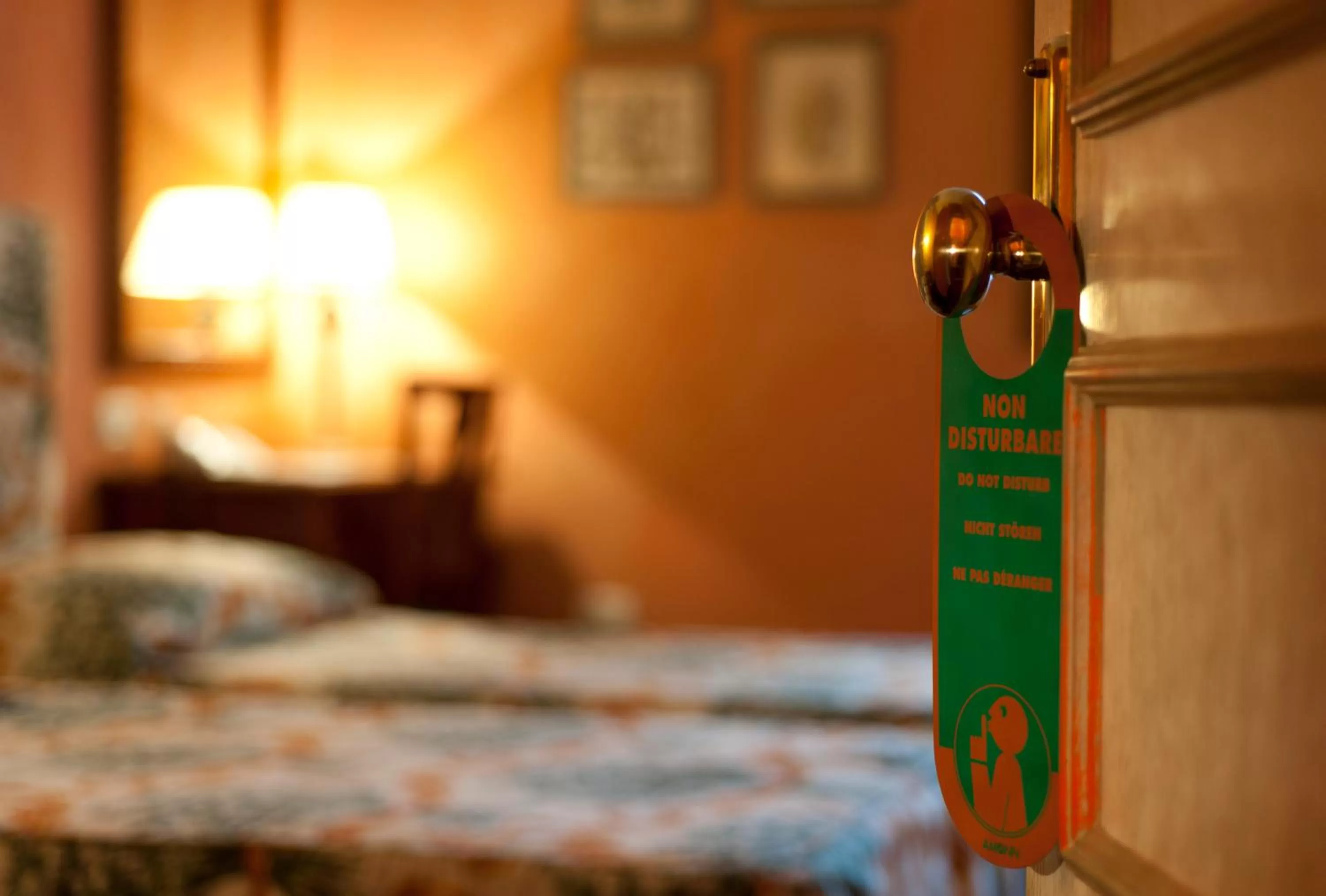 Decorative detail, Bed in Hotel Vecchio Borgo