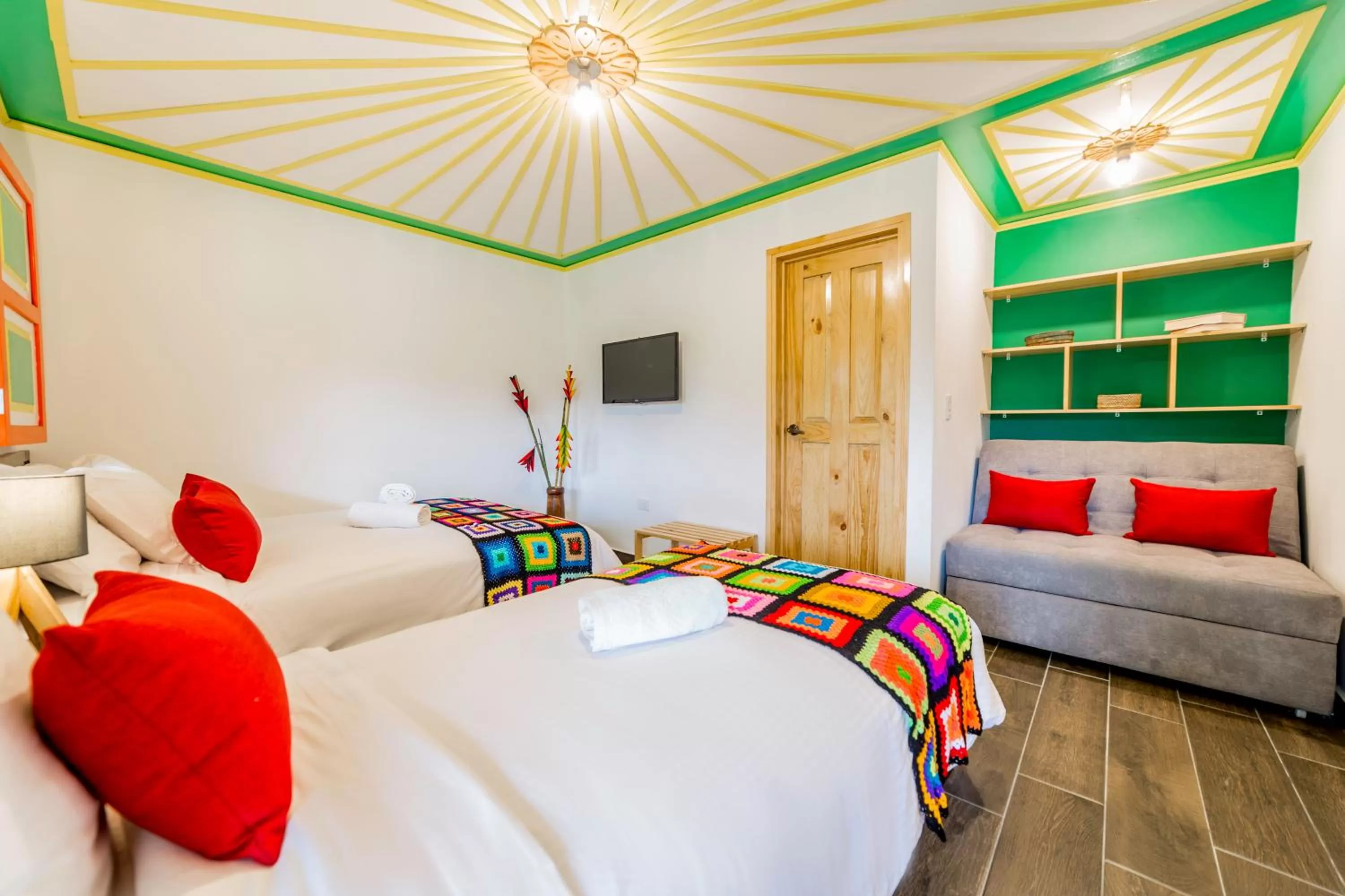 Photo of the whole room, Bed in Hotel Mirador de Boquia Salento