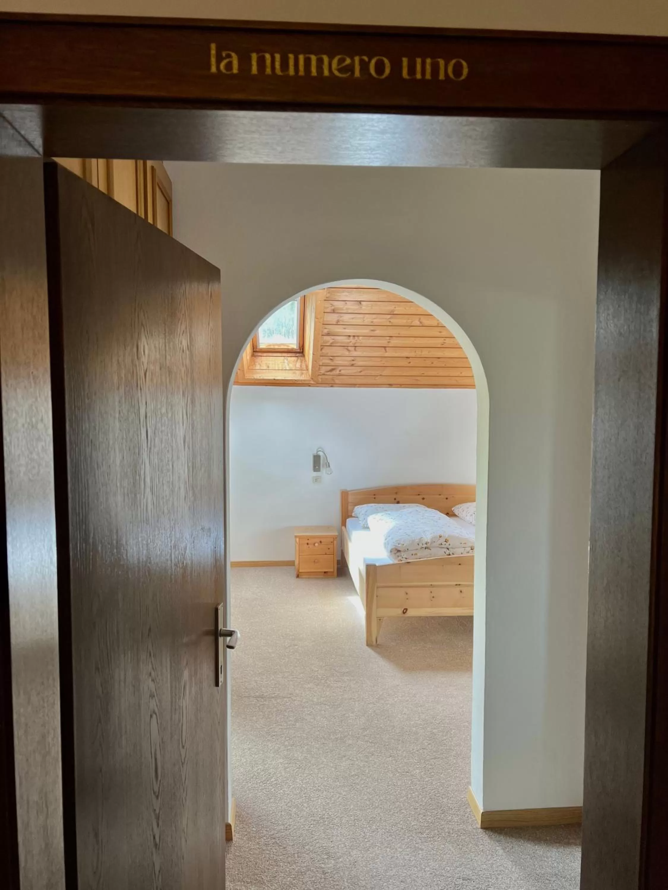 Bed in Ameiserhof Guesthouse