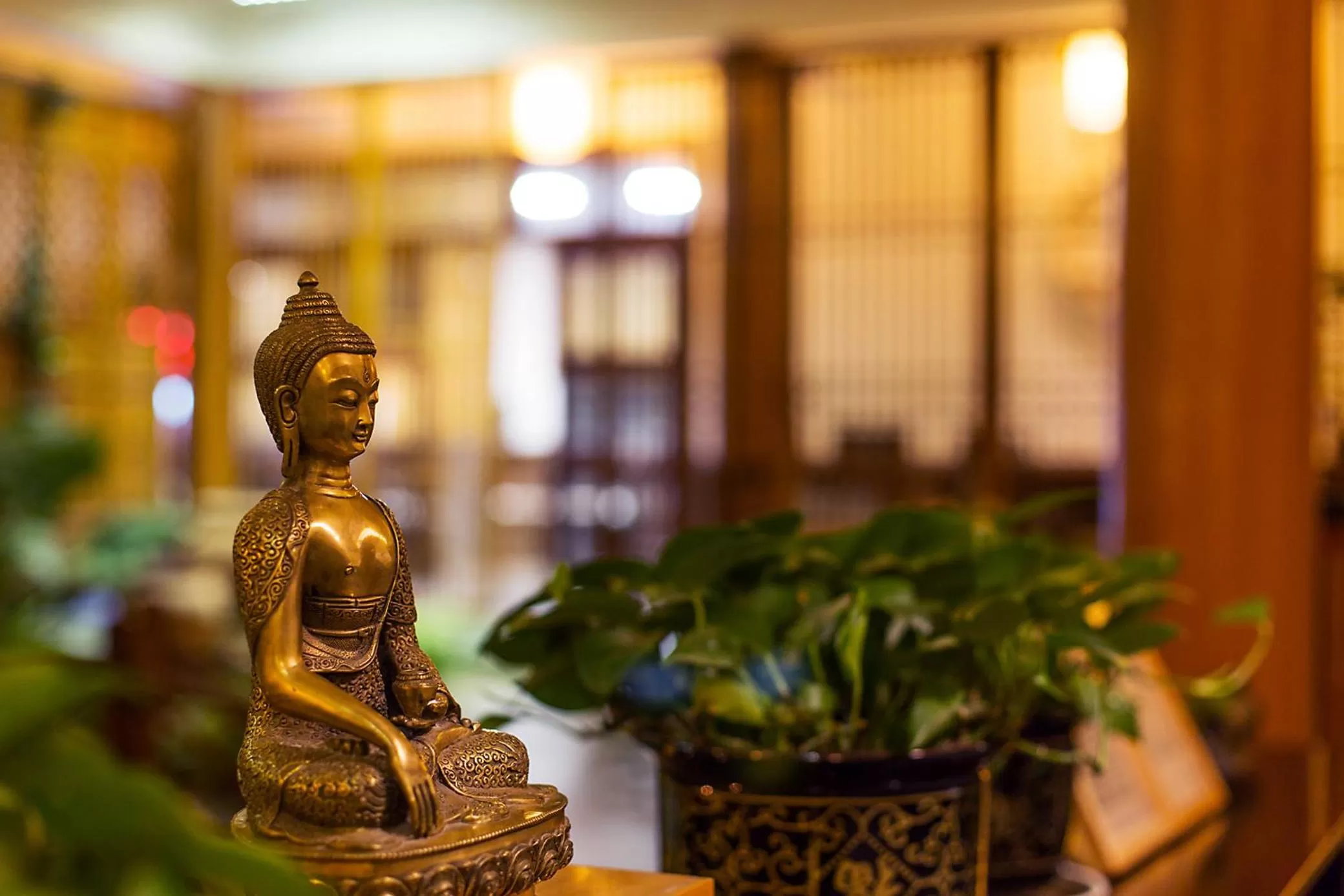 Lobby or reception in Dali Yanyuan Mountain Retreat