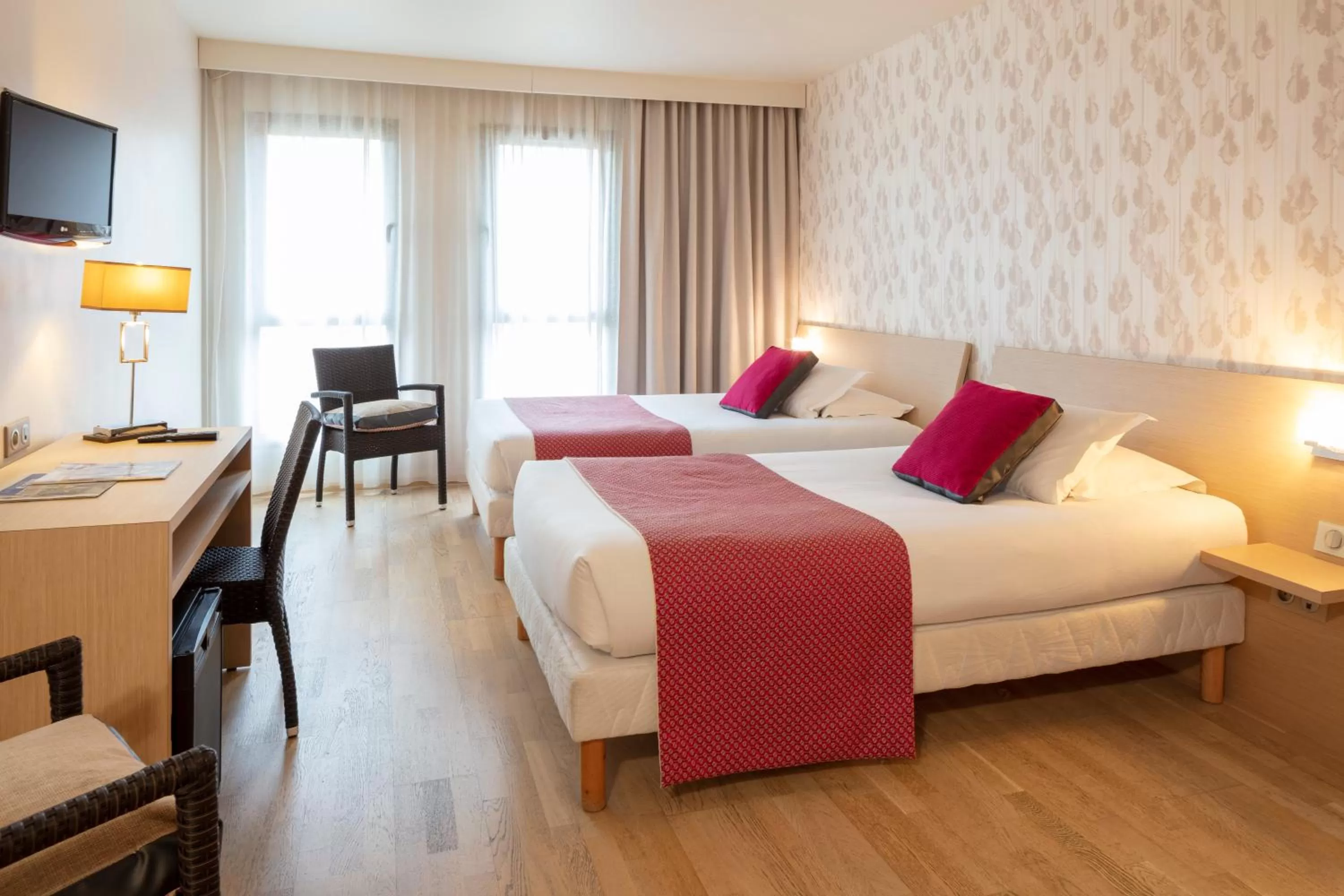 Bedroom, Bed in Hotel La Chaumière