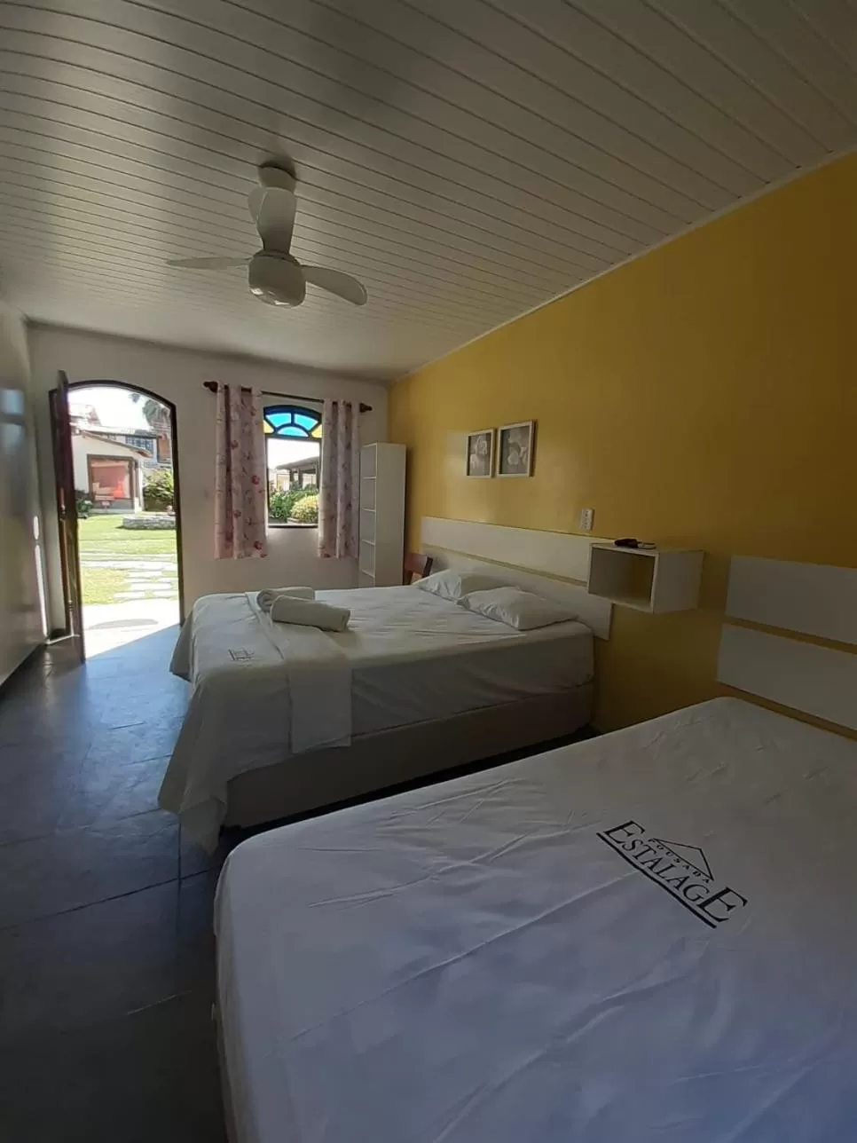 Bed in Pousada Estalage