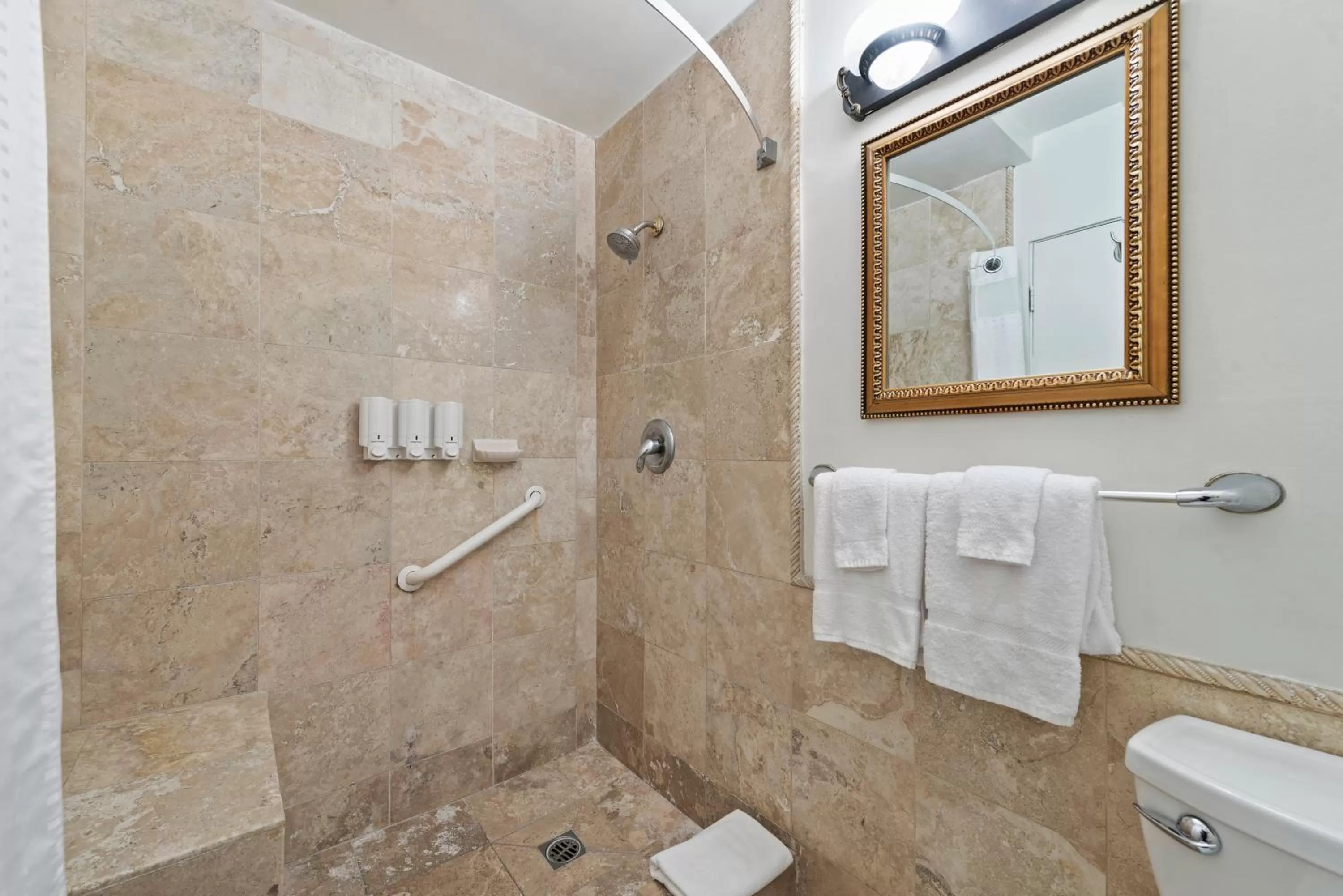 Shower in 14 West Hotel Laguna Beach