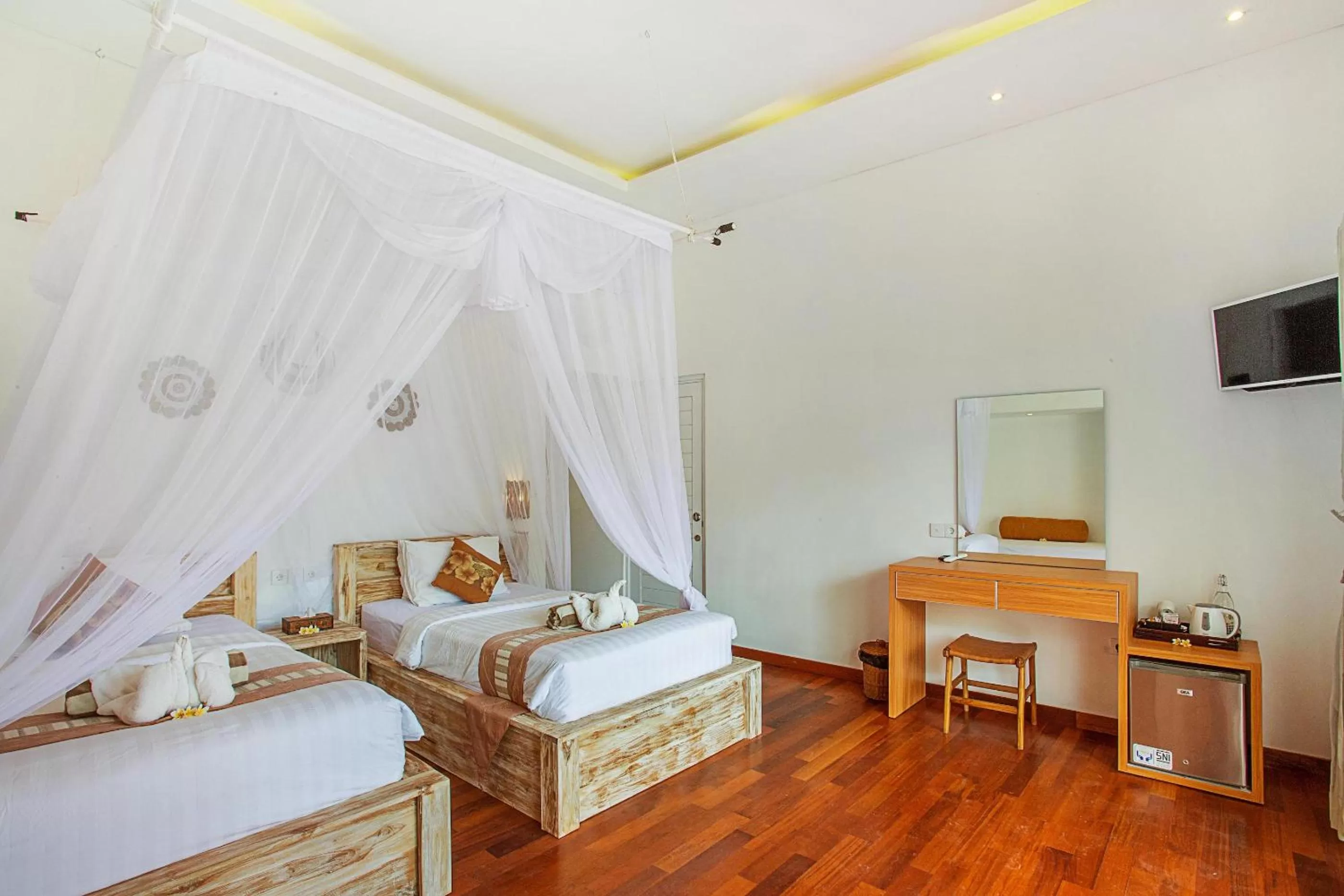 Bed in Sanghyang Bay Villas