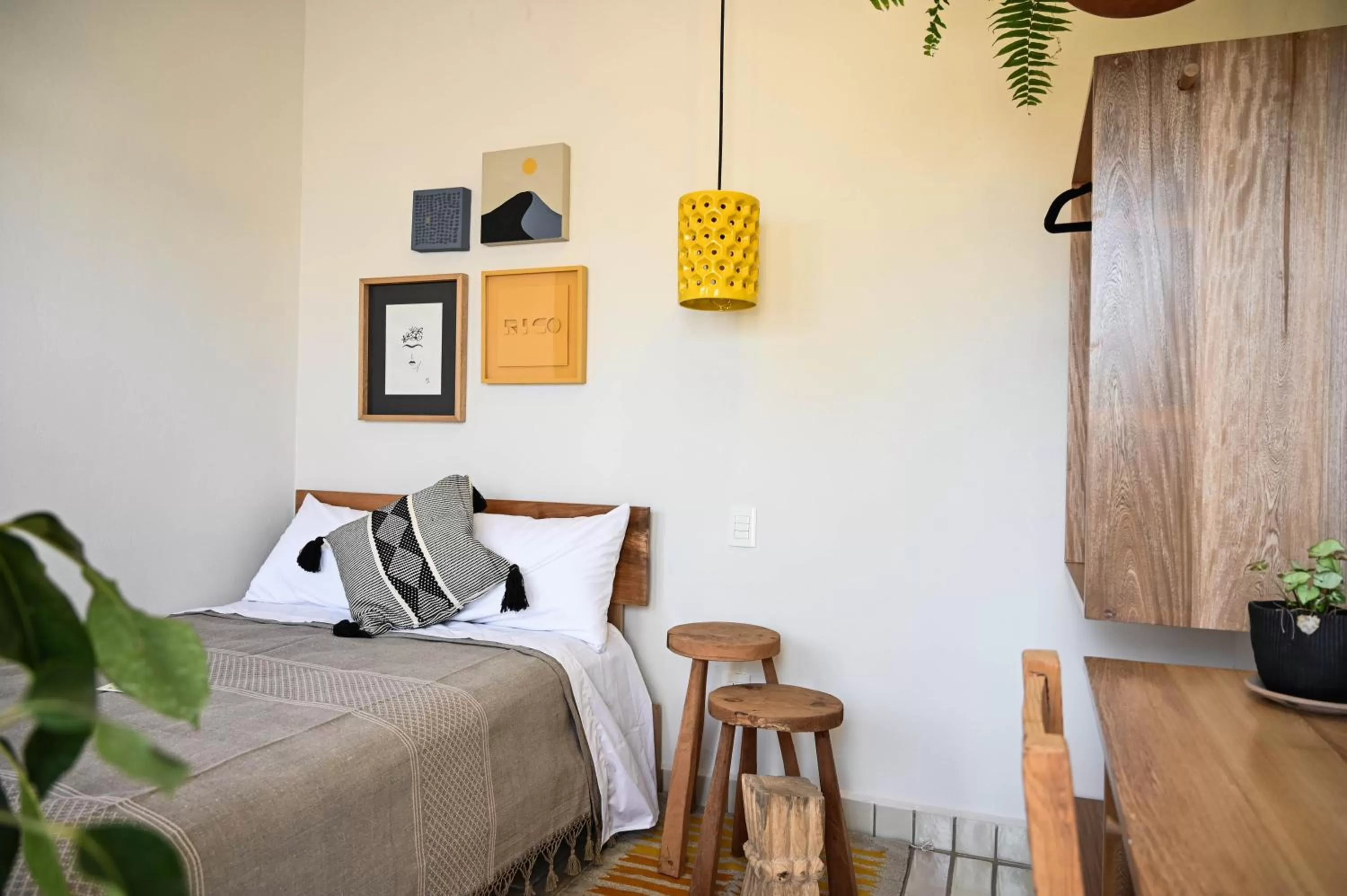 Bed in Casa Kali by Barrio México