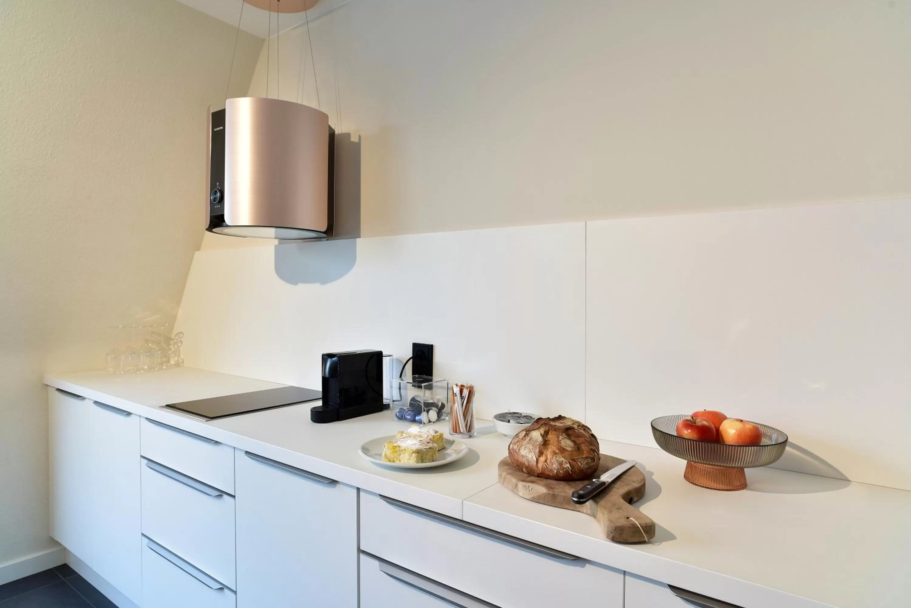 kitchen in SAXX Apartments Leipzig