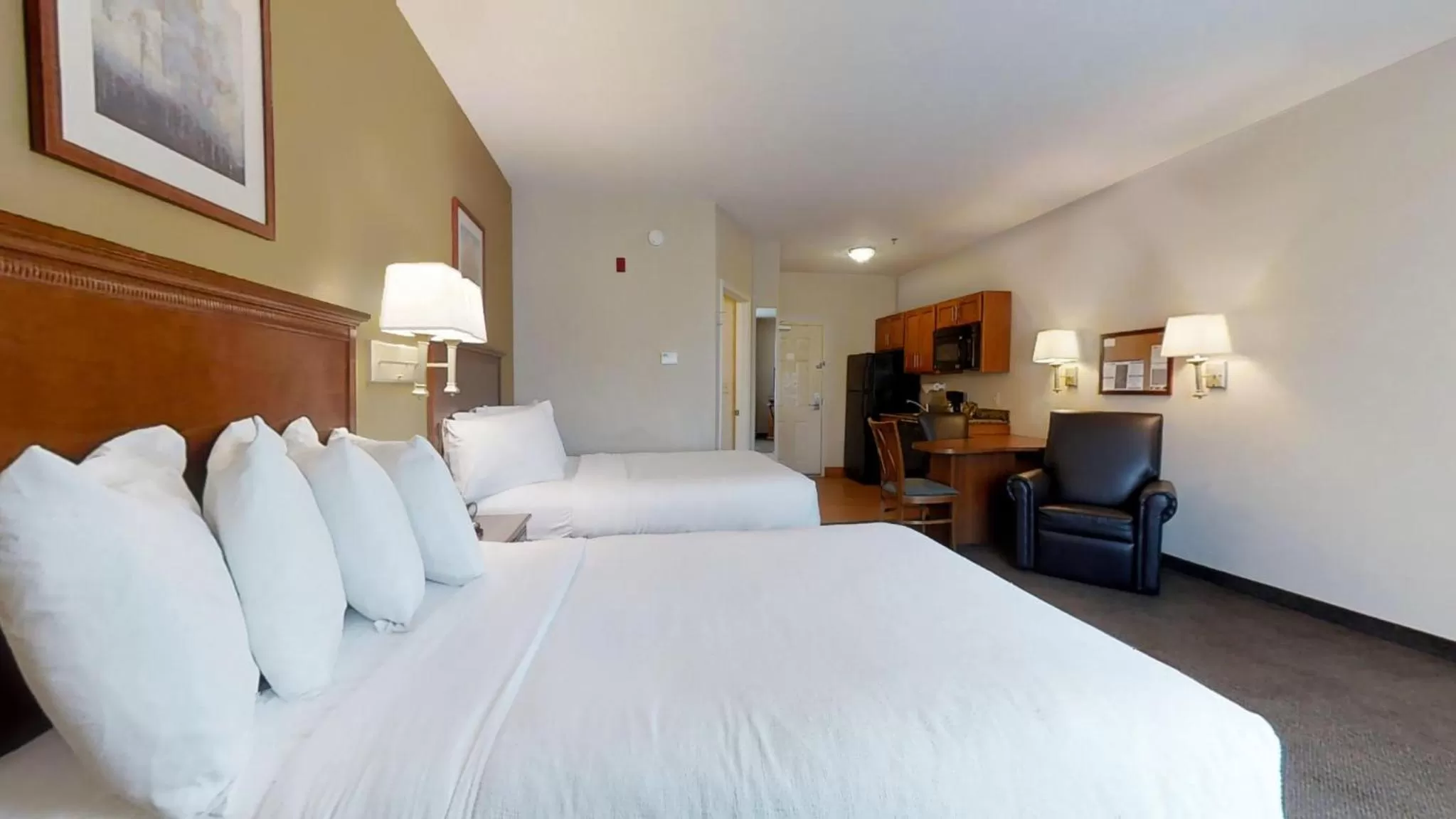 Double Studio with Two Double Beds / Roll In Shower - Non Smoking  in Candlewood Suites Slidell Northshore, an IHG Hotel