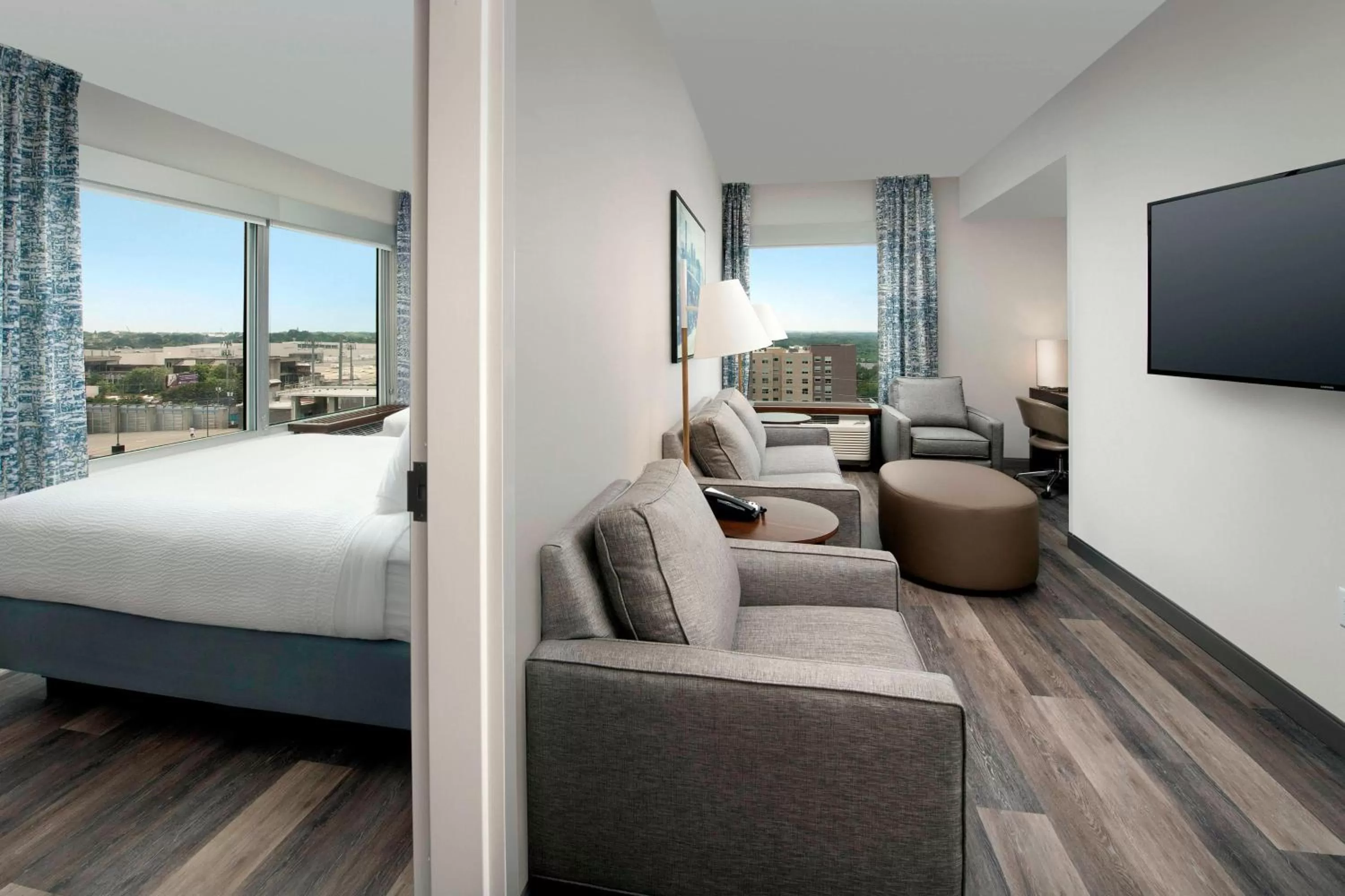 Bedroom, Bed in SpringHill Suites by Marriott Atlanta Downtown
