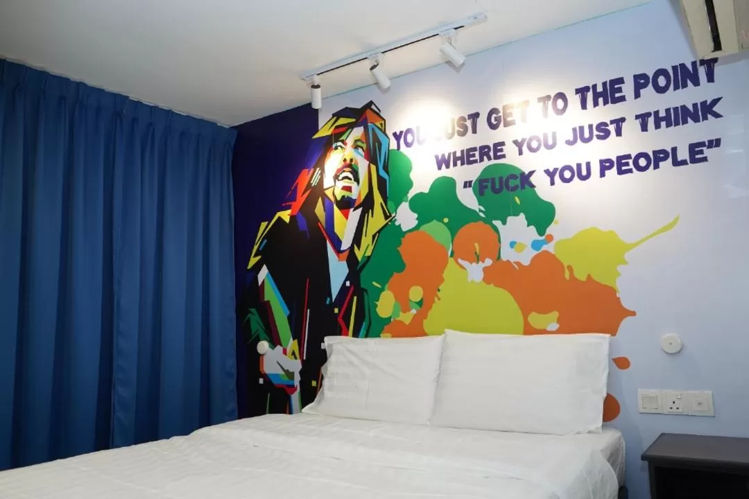 Bed in masroom Hotel Kuala Lumpur