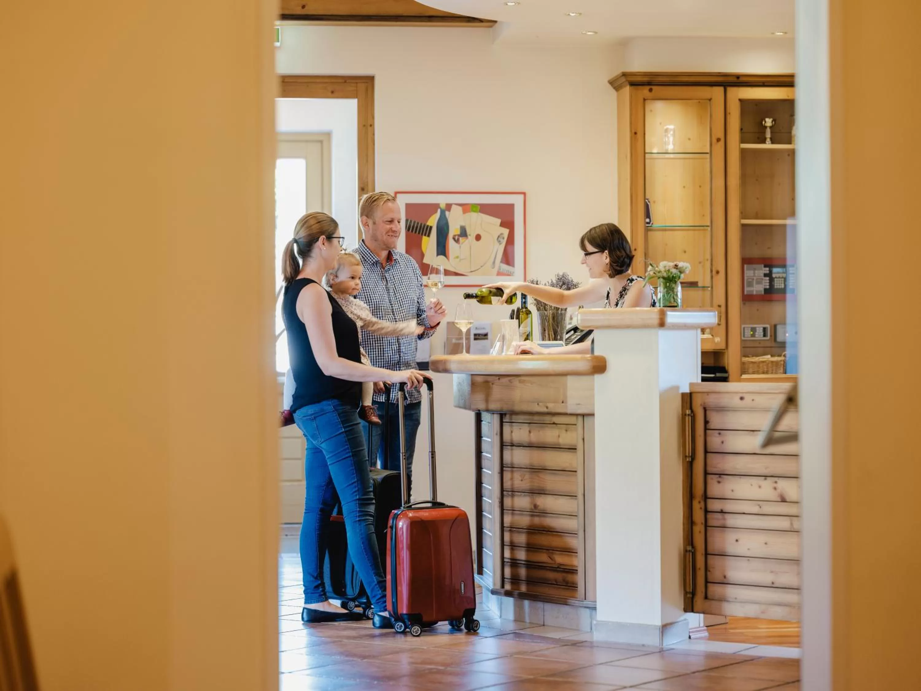 Lobby or reception in Hotel Neustifter