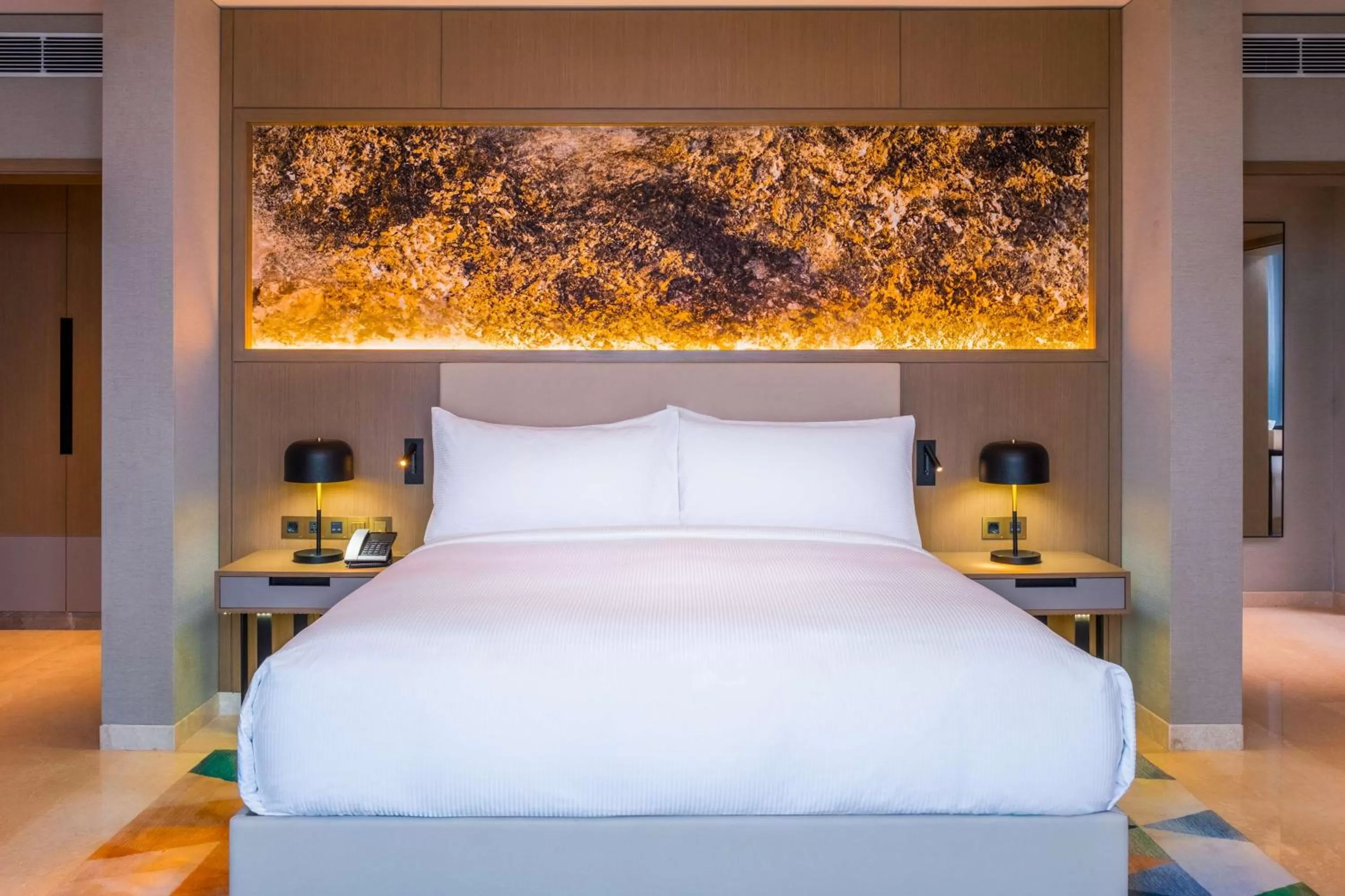 Bed in Hilton Kinshasa