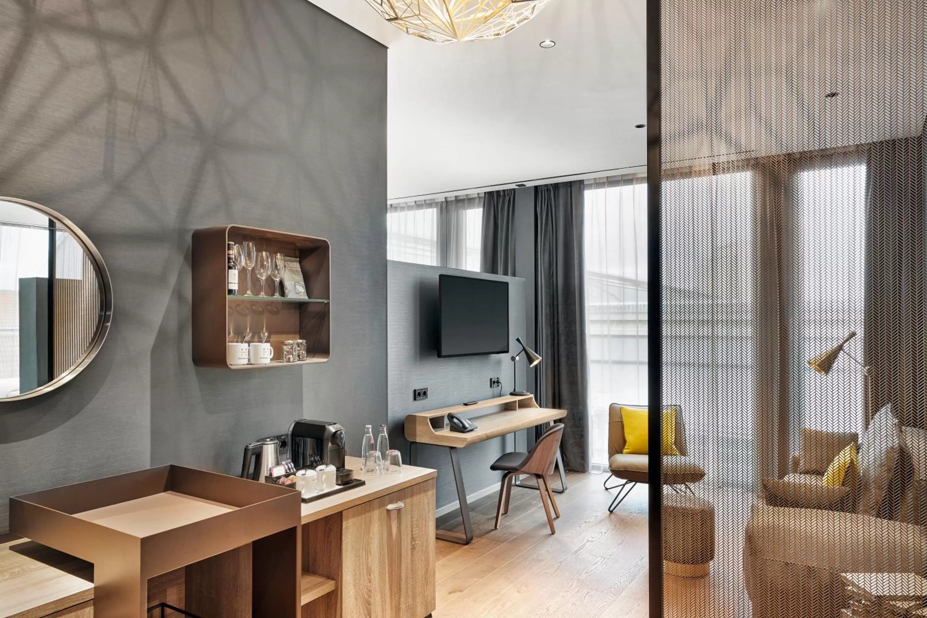 Living room in HYPERION Hotel Leipzig