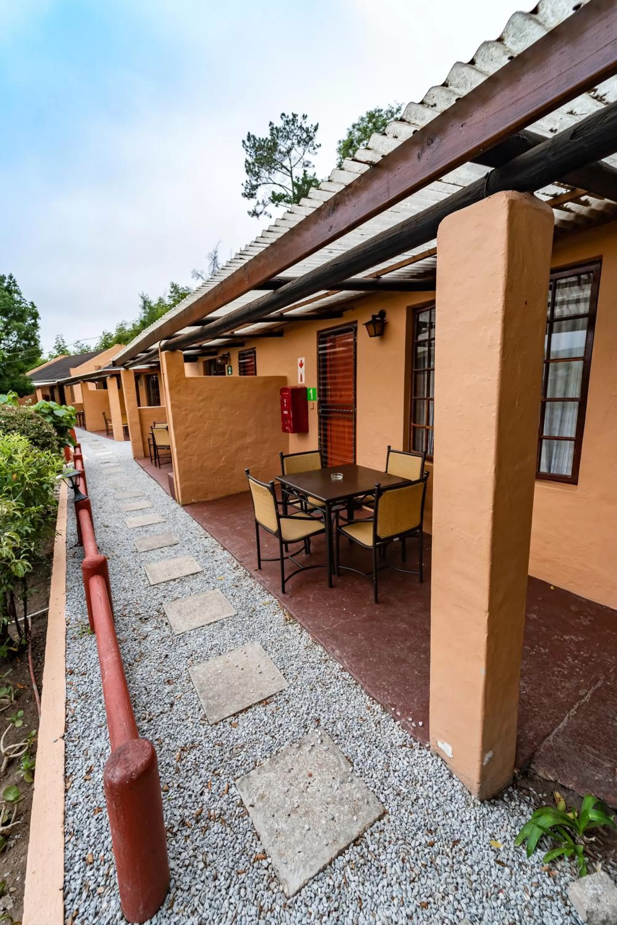 Patio in Gooderson Knysna Chalets