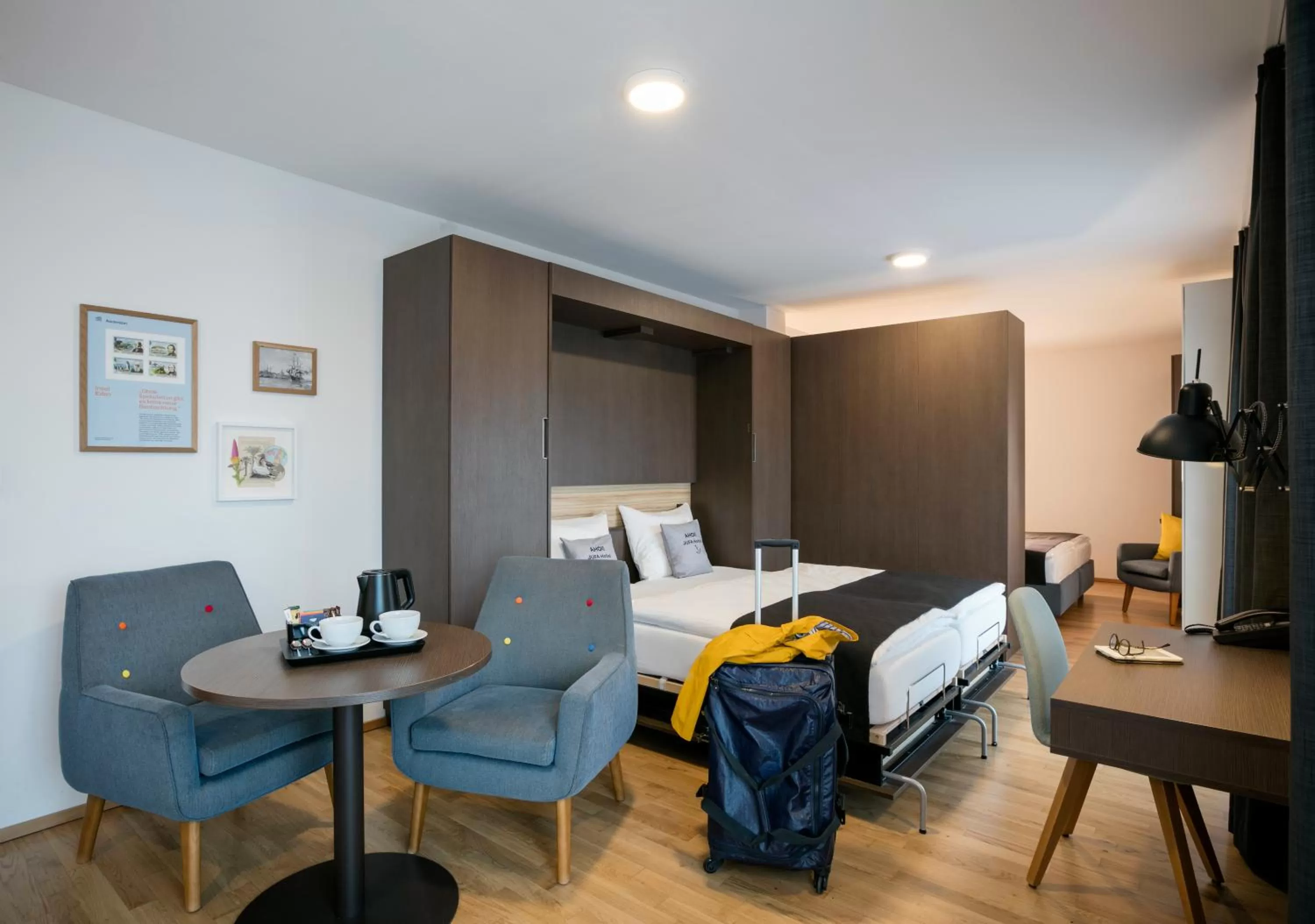 Photo of the whole room, Bed in JUFA Hotel Hamburg HafenCity