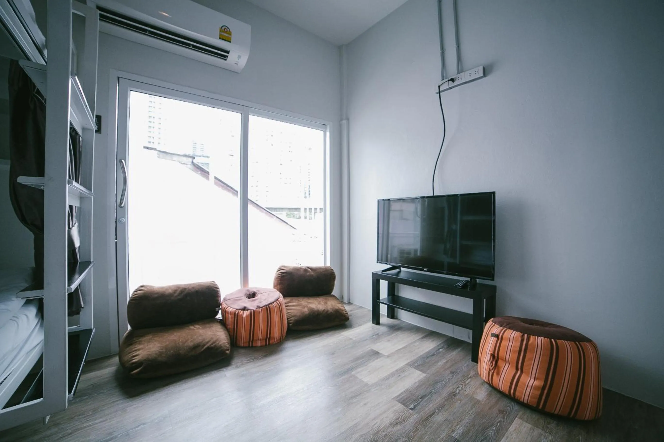 Seating area in Diff Hostel