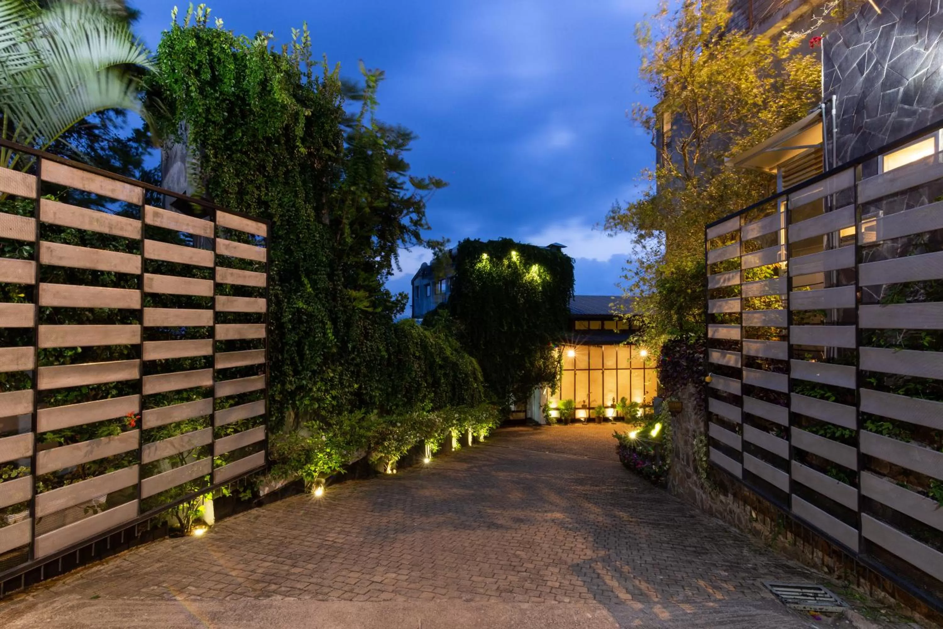 Facade/entrance in The Theva Residency