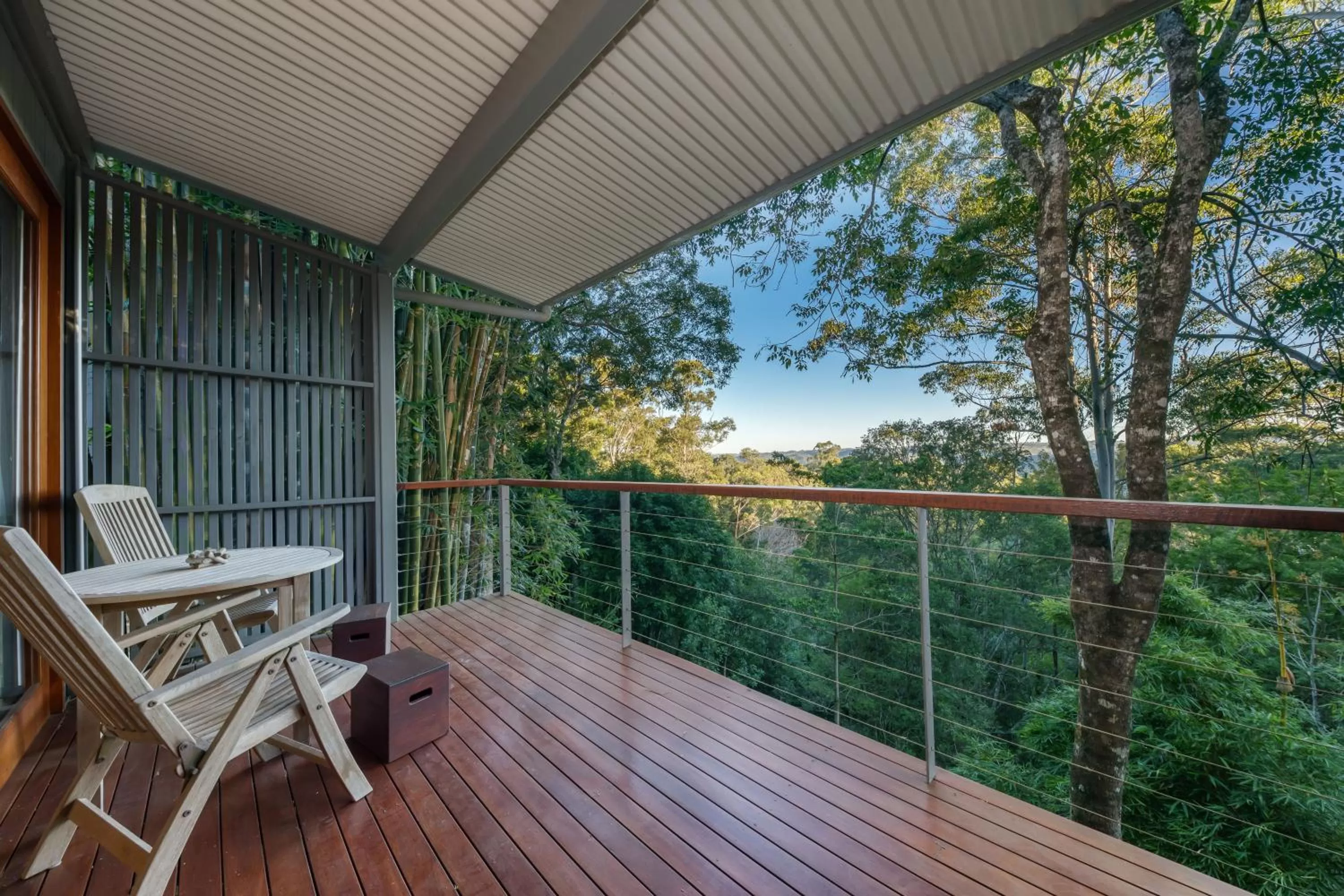 Balcony/Terrace in Taman Sari Luxury Private Pavilions - Pet Friendly Accomodation