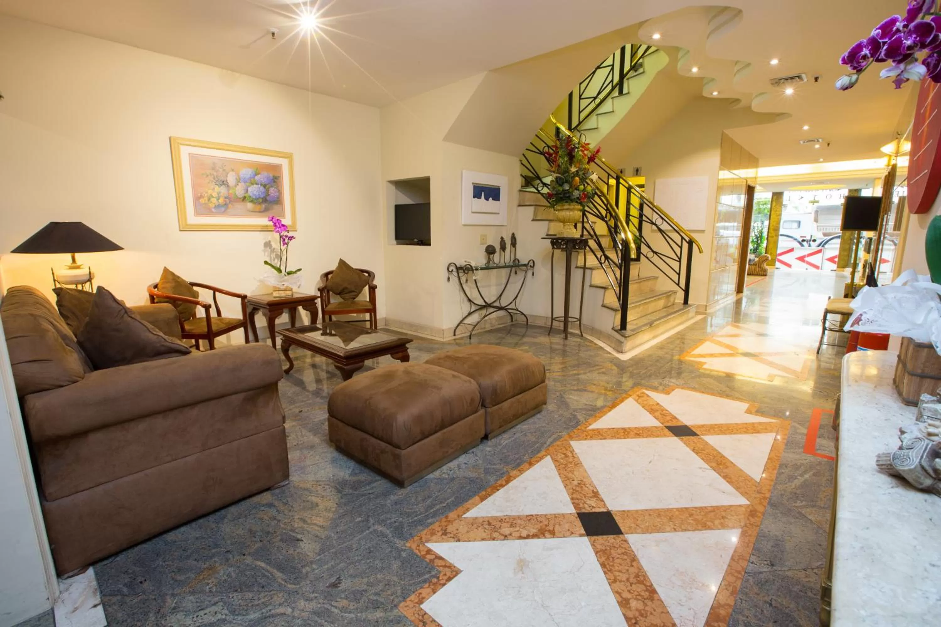 Lobby or reception in Augusto's Copacabana Hotel