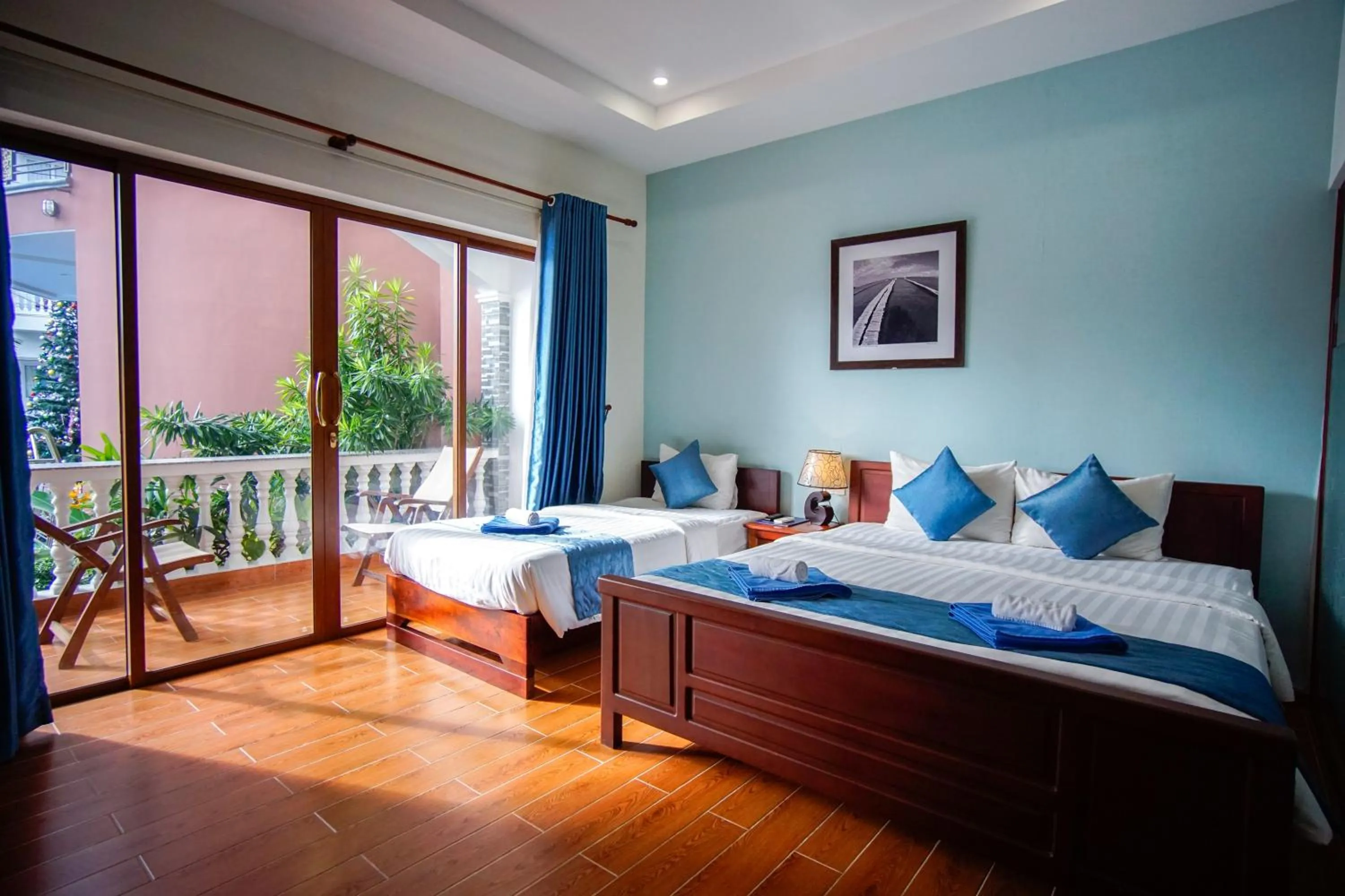 Bed in Brenta Phu Quoc Hotel