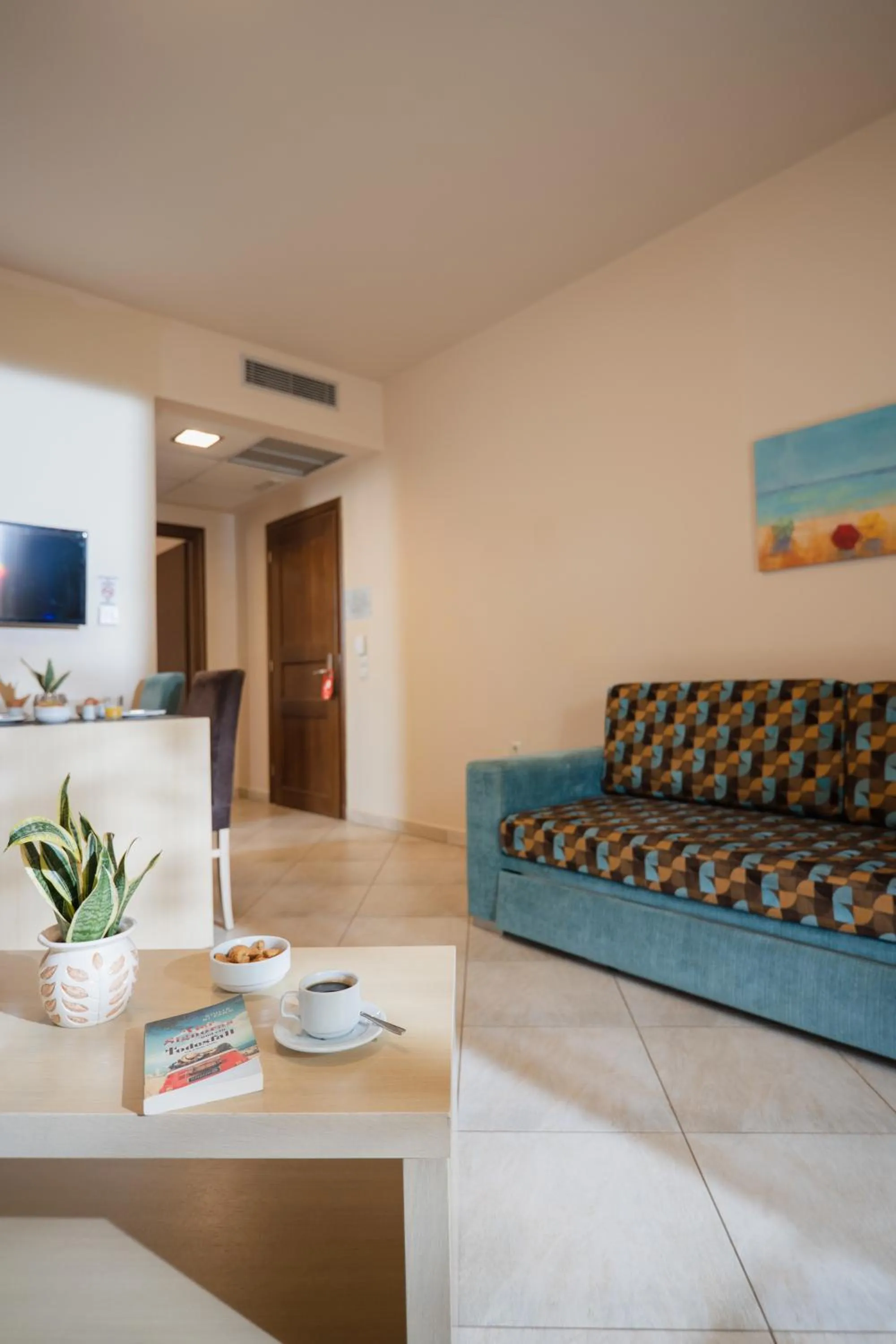 Seating area in Molos Bay Hotel