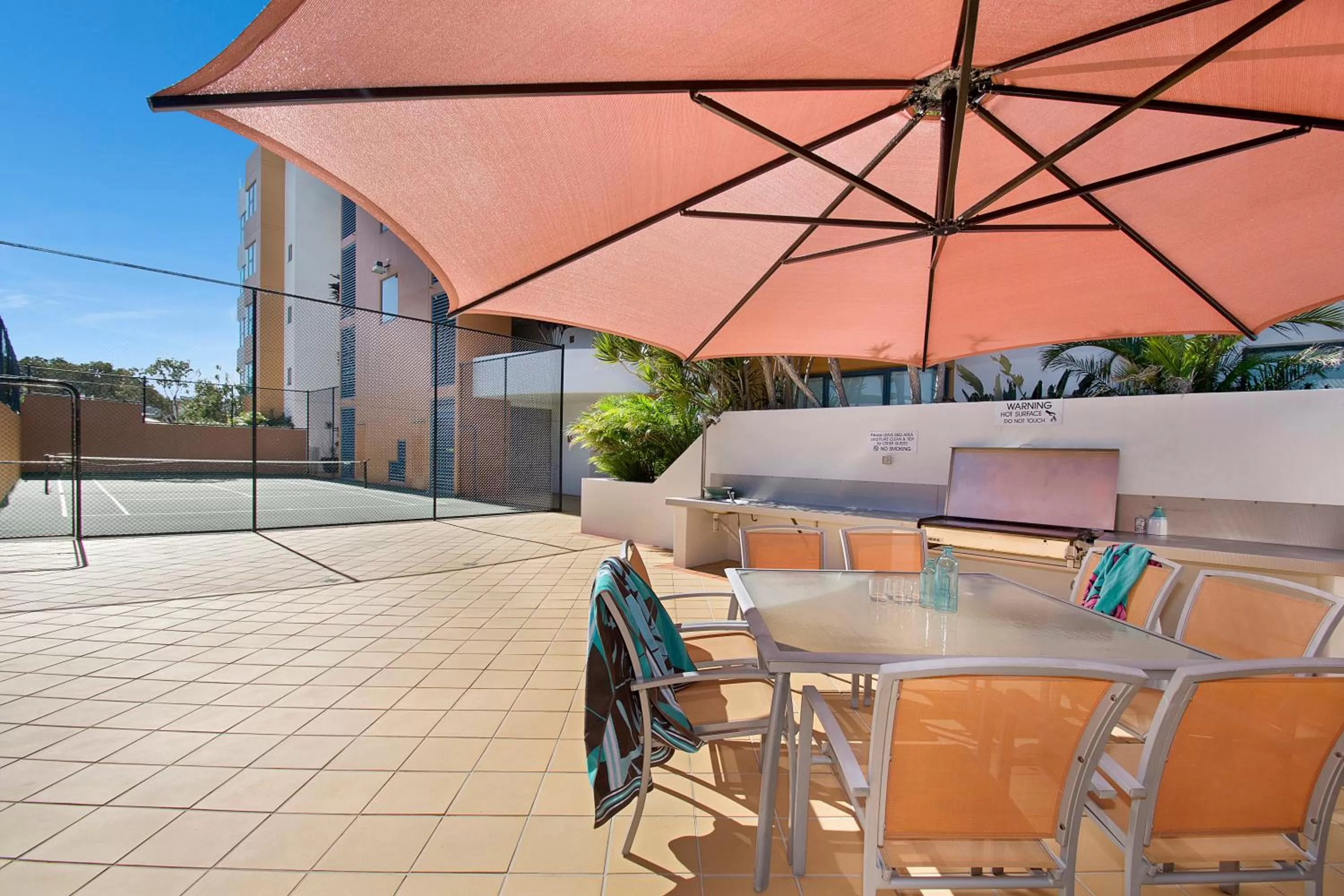 BBQ facilities in Santorini Twin Waters