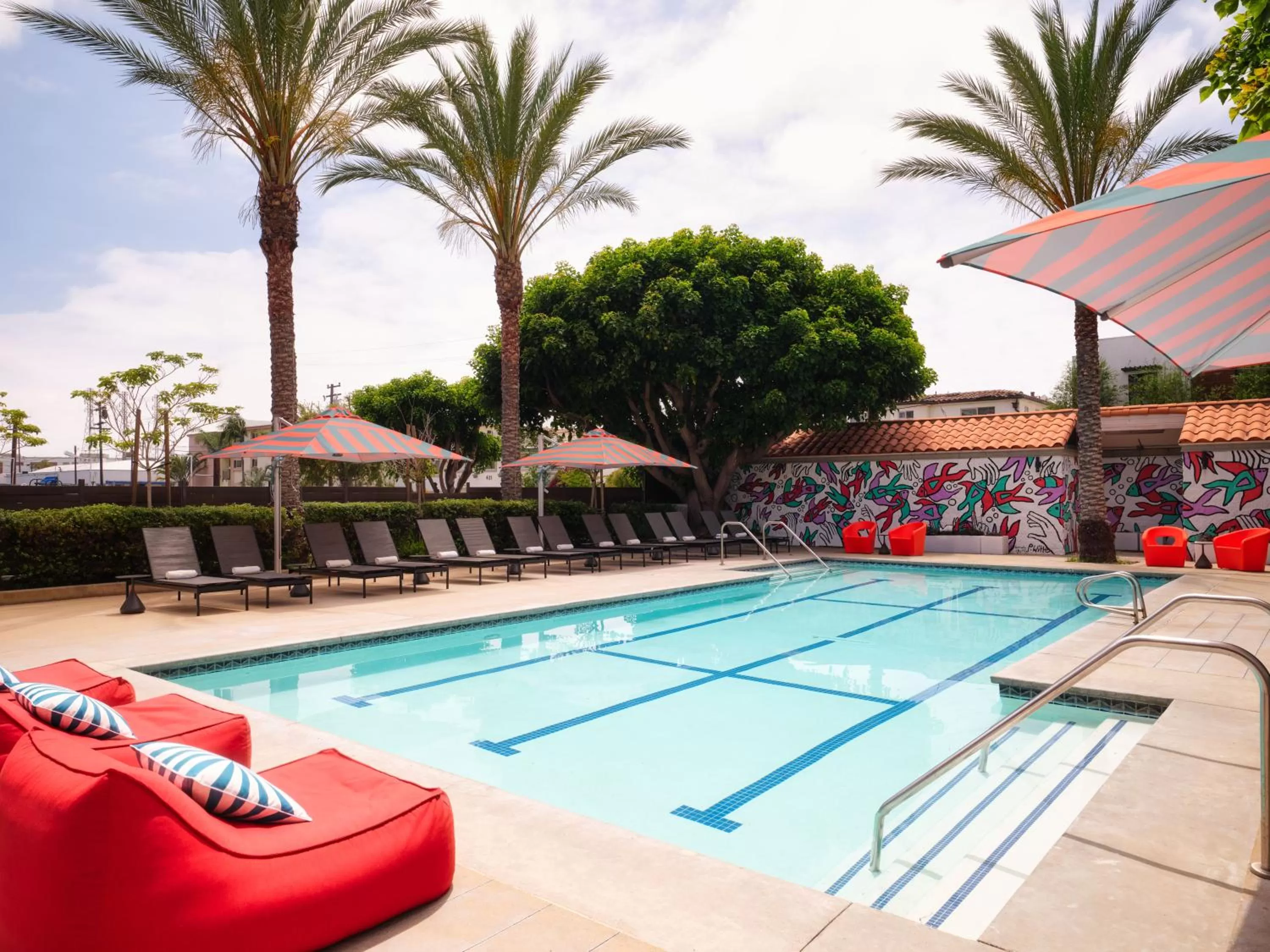 Swimming pool in Aloft El Segundo - Los Angeles Airport