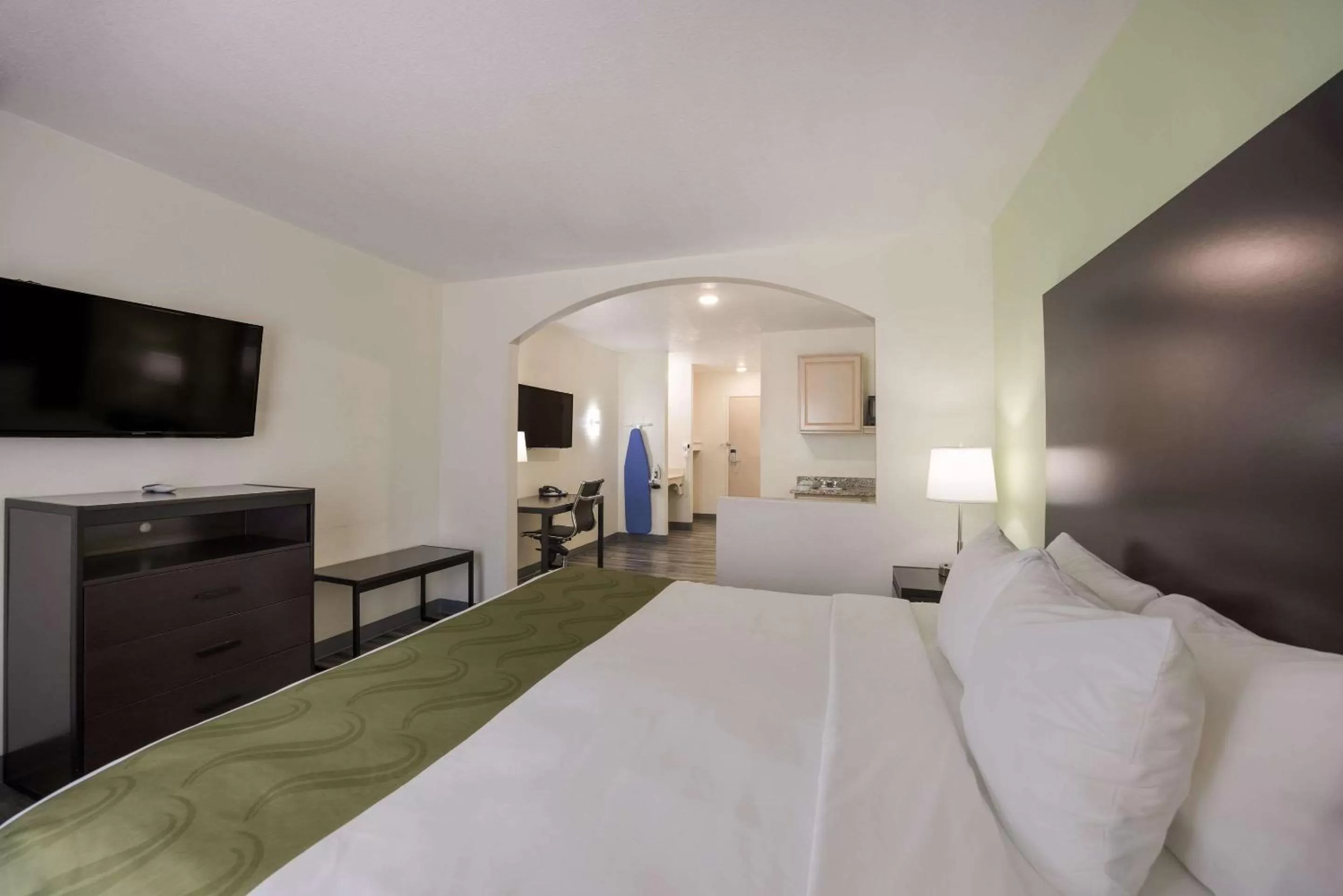 TV and multimedia, Bed in Quality Inn & Suites Clayton, NM