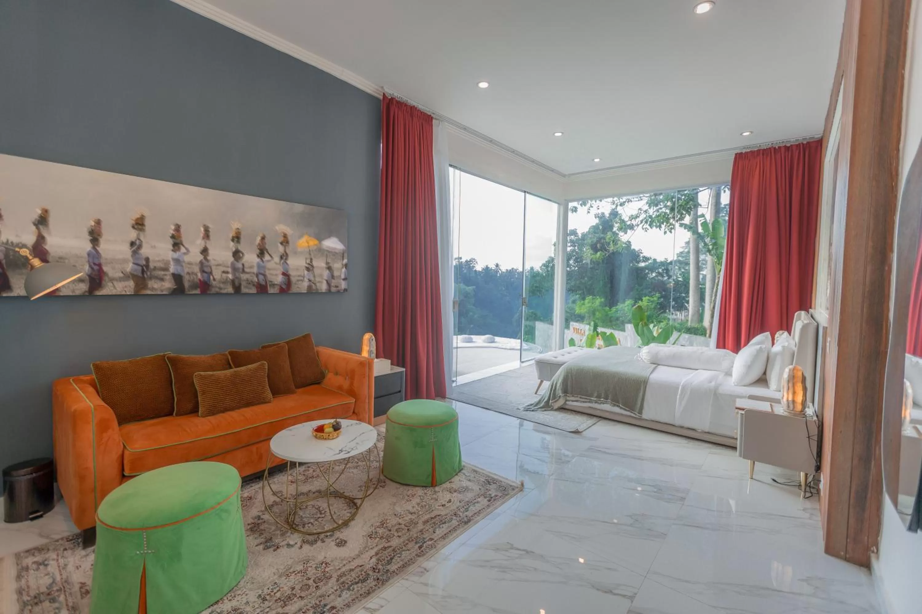 Bed in Villa Cella Bella Ubud