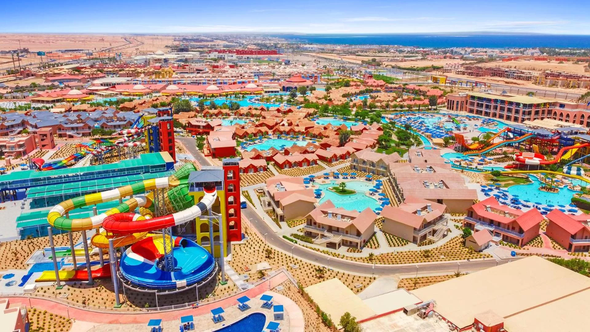Bird's eye view in Pickalbatros Jungle Aqua Park - Neverland Hurghada