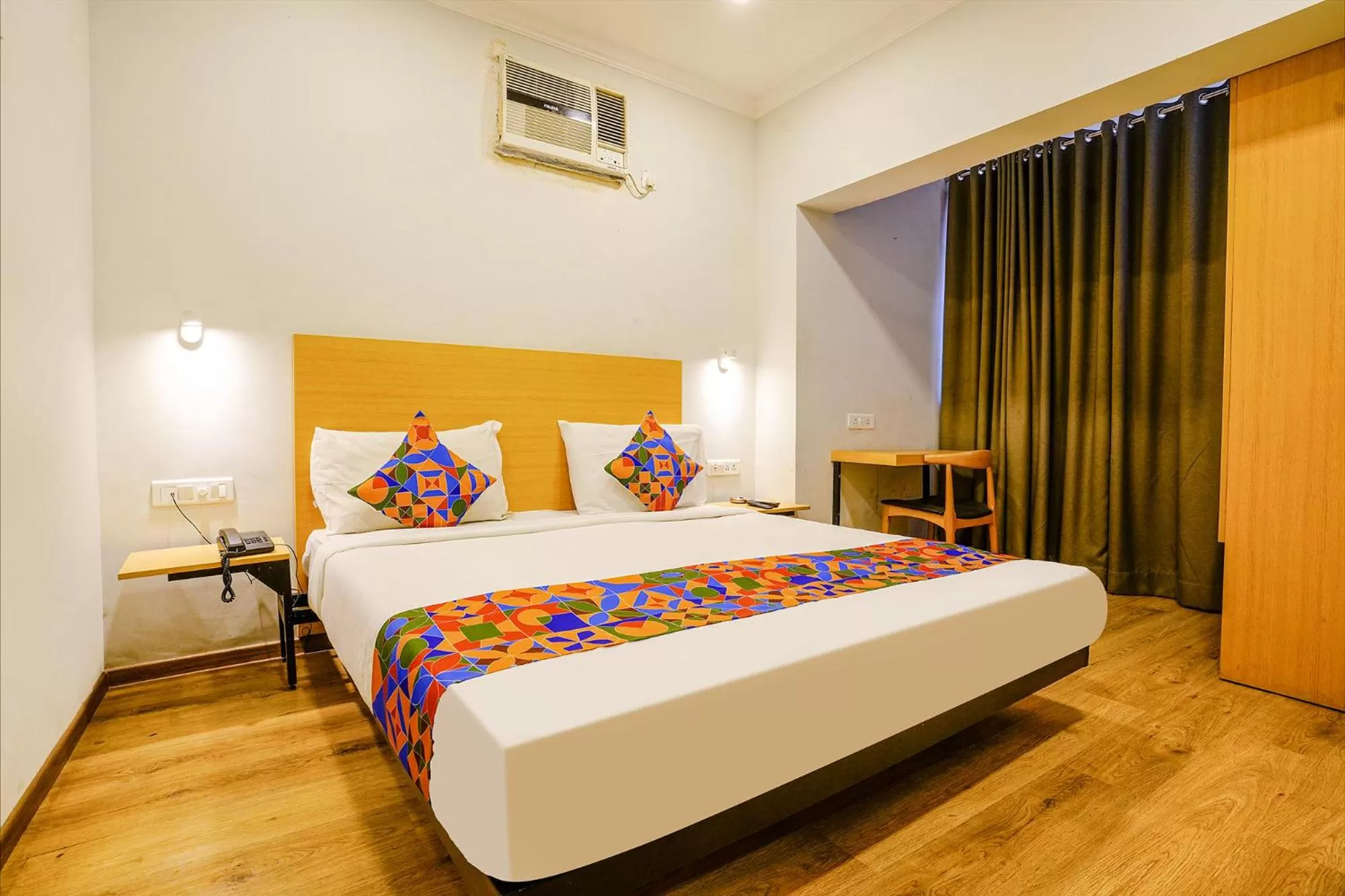 Living room, Bed in FabExpress Highway Residency