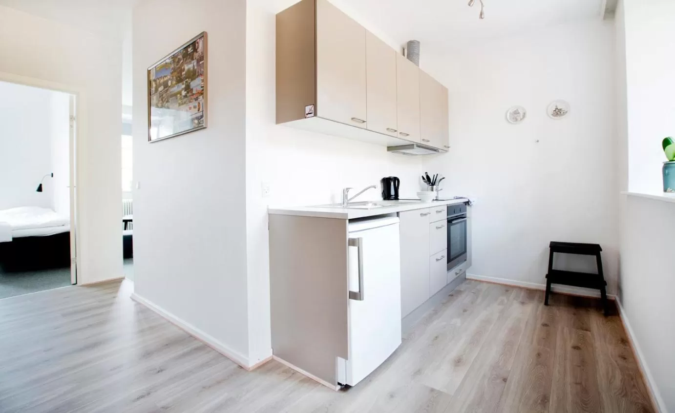 Kitchen/Kitchenette in Hotel Residens Møen