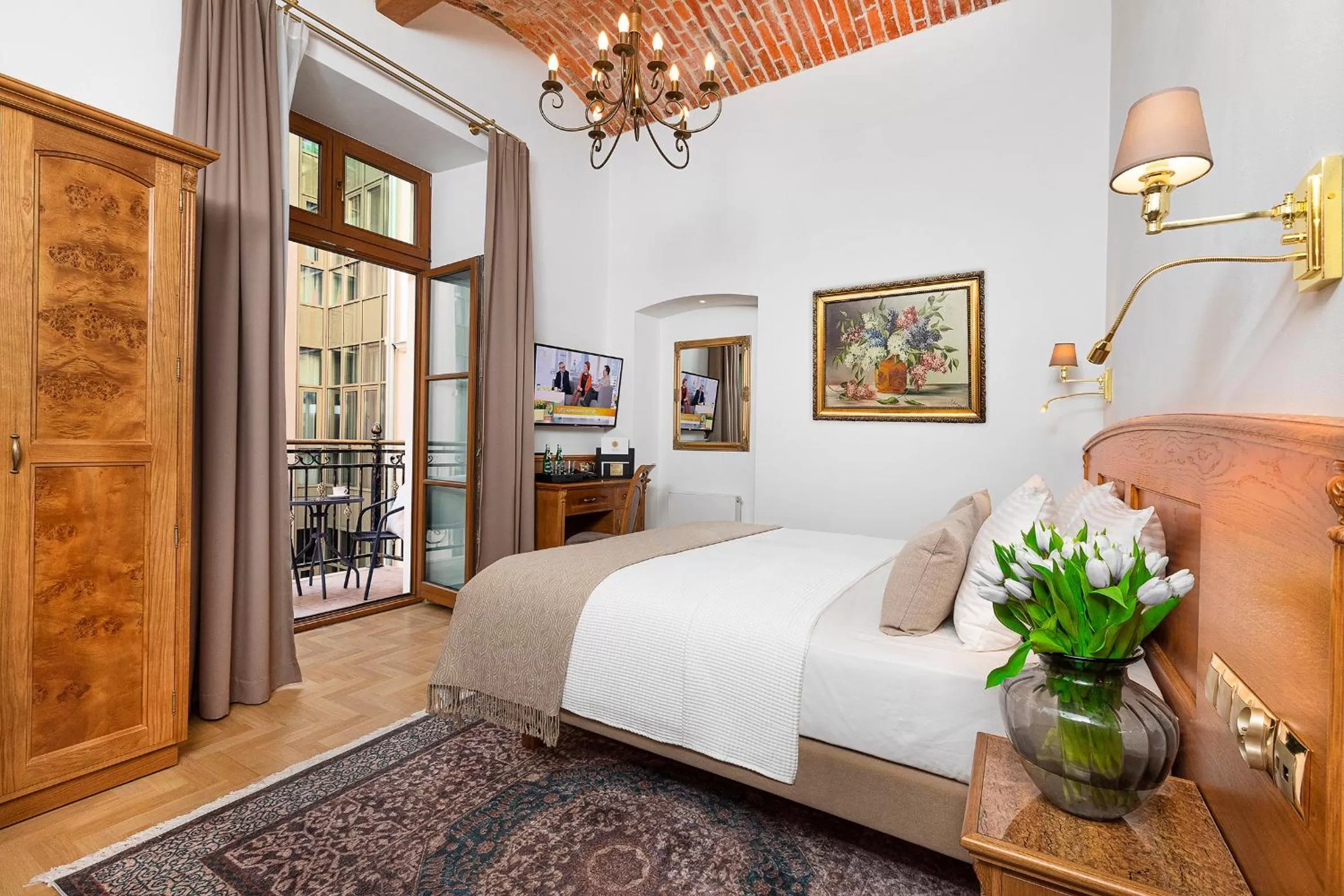 Bed in Ventus Rosa Boutique Aparthotel