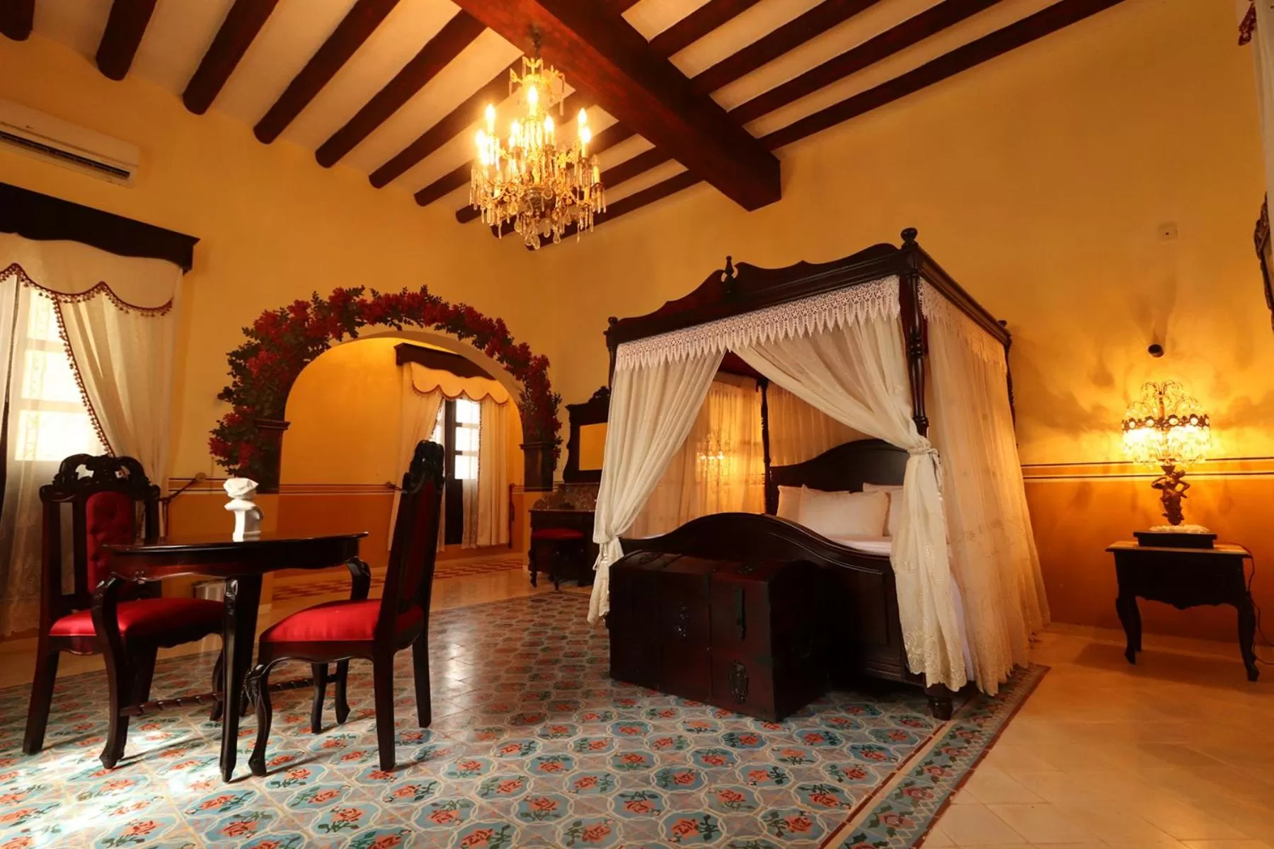 Bed in Hacienda Kaan Ac