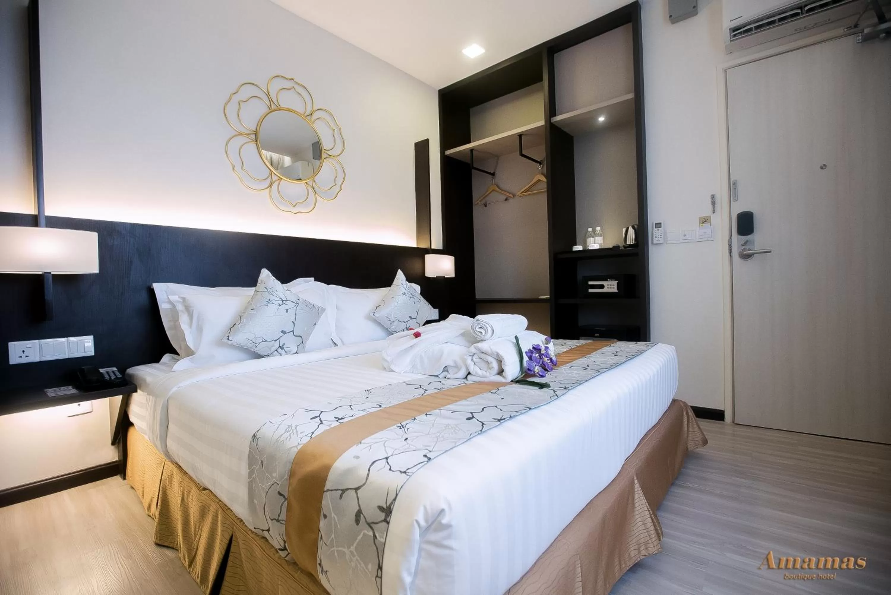 Bed in Amamas Boutique Hotel Kuching