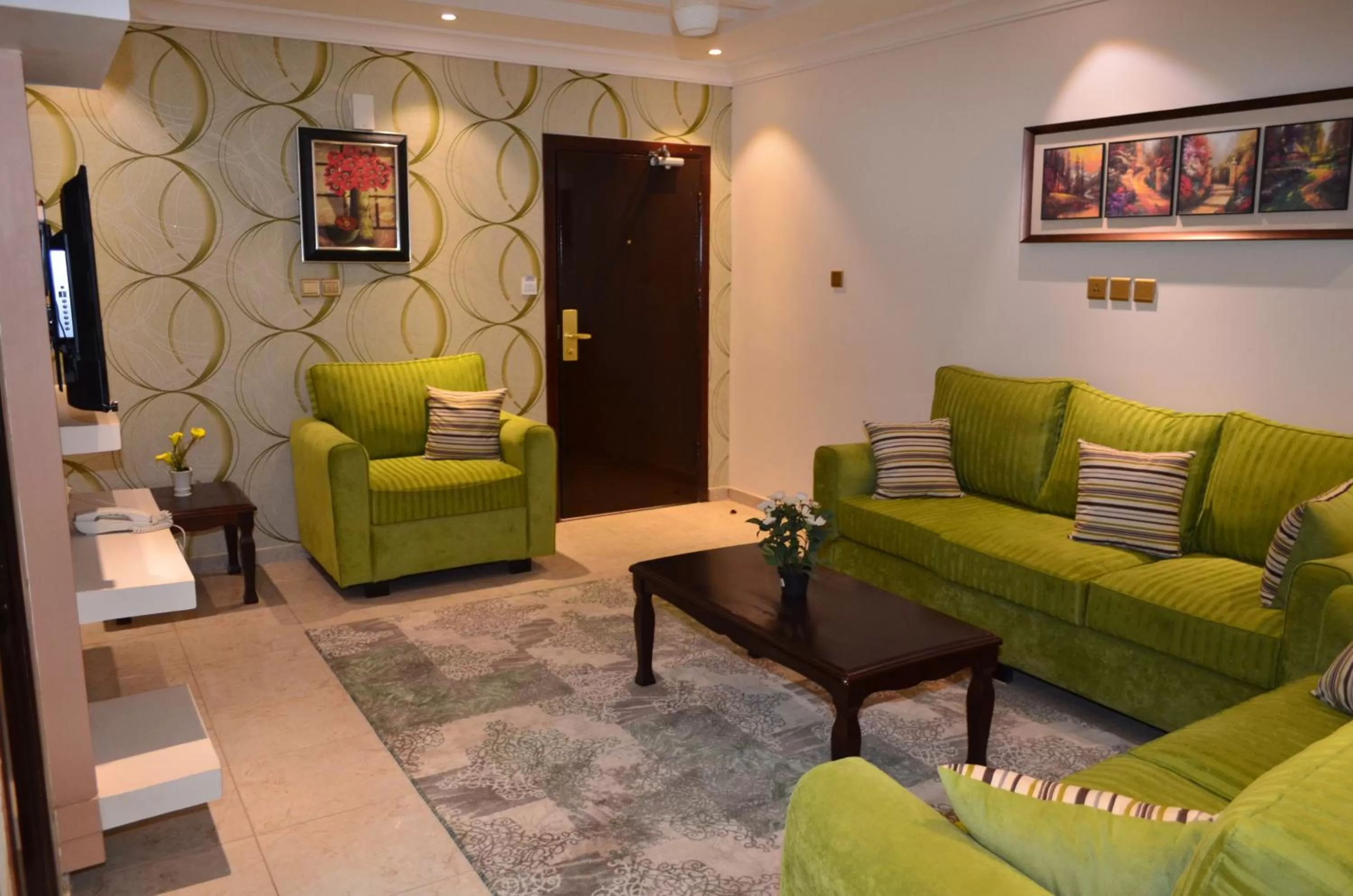 Living room in Holiday Season