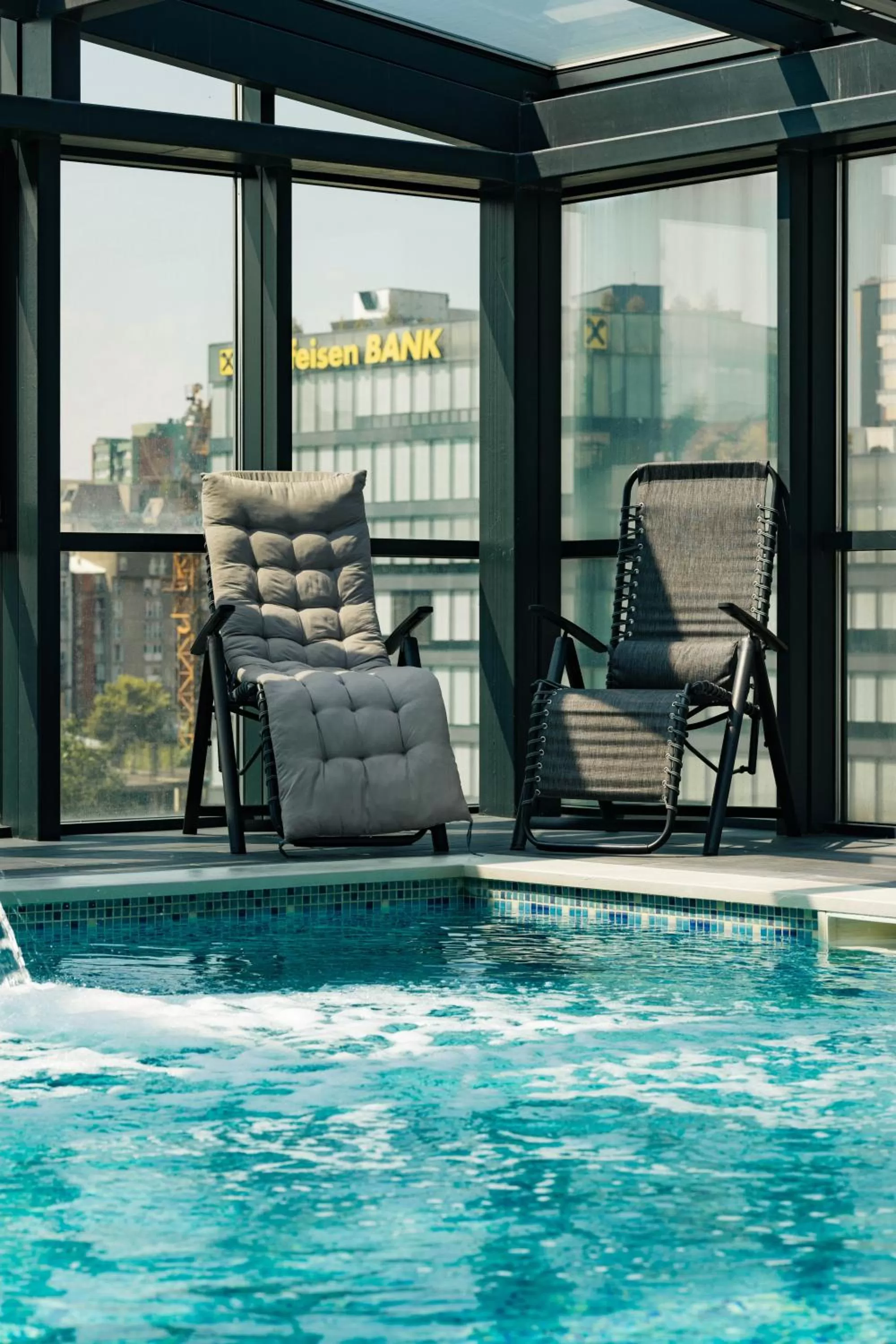 Seating area in Hotel Prishtina