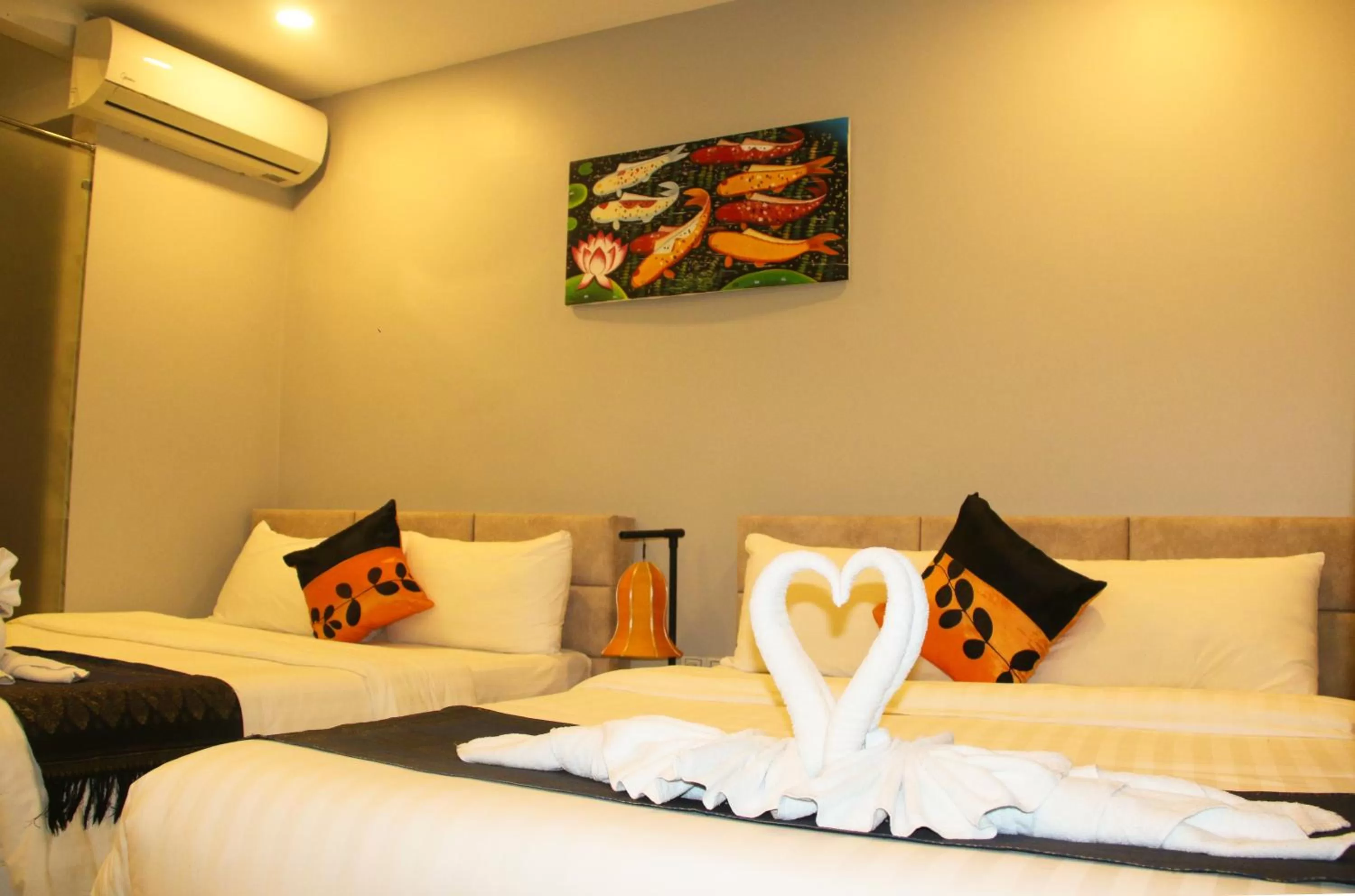 View (from property/room), Bed in Ostro Hotel