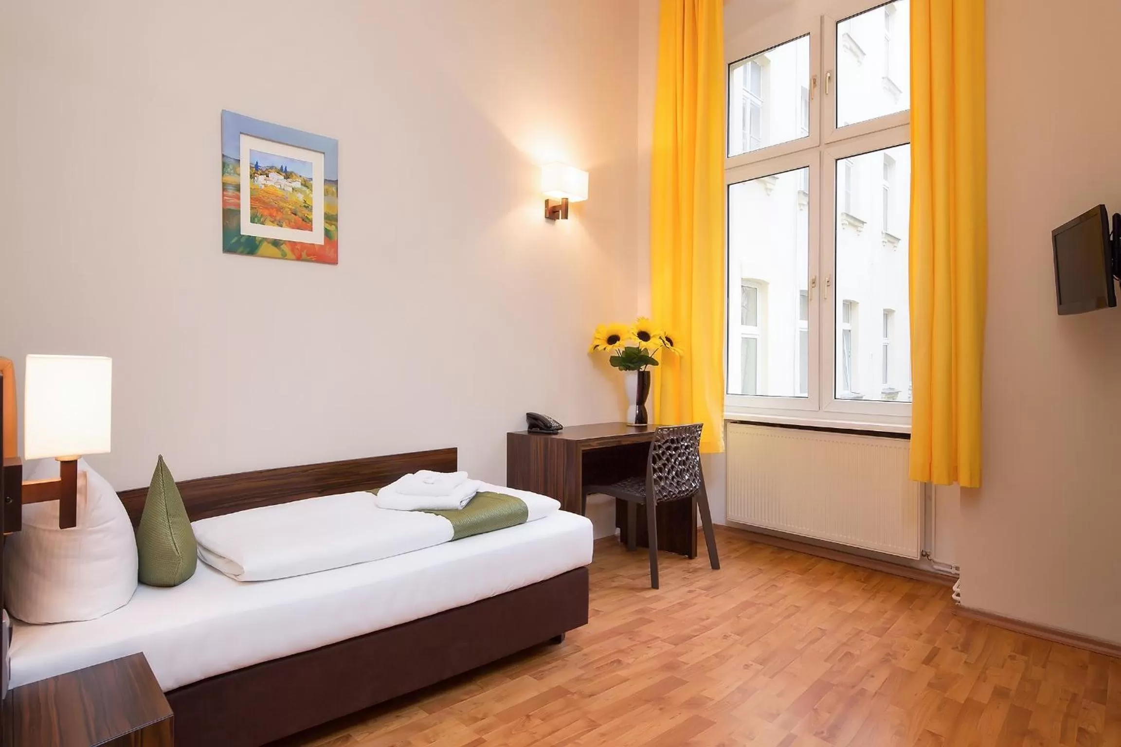 Decorative detail, Bed in Hotel Abendstern