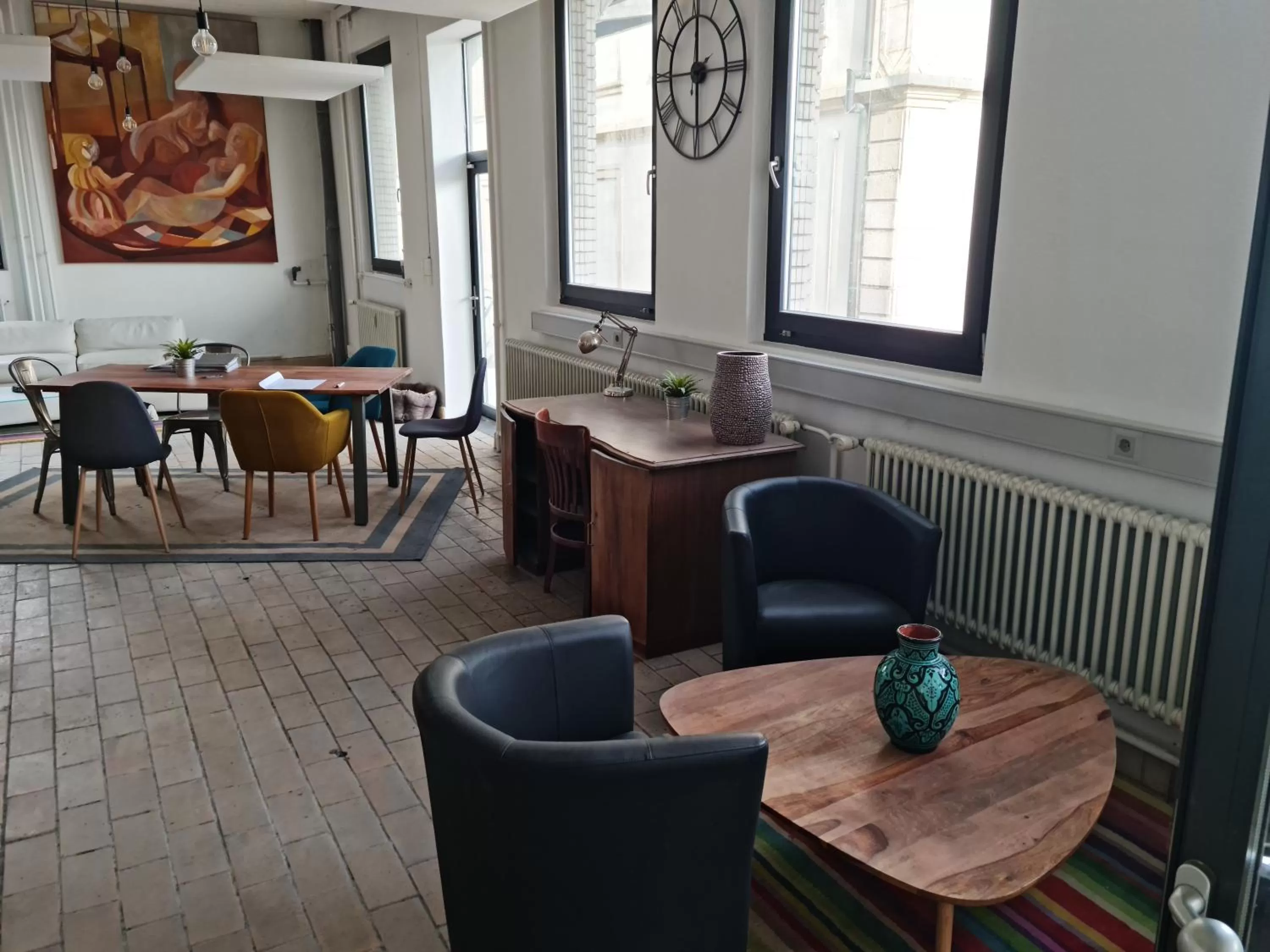 Seating area in La Factory