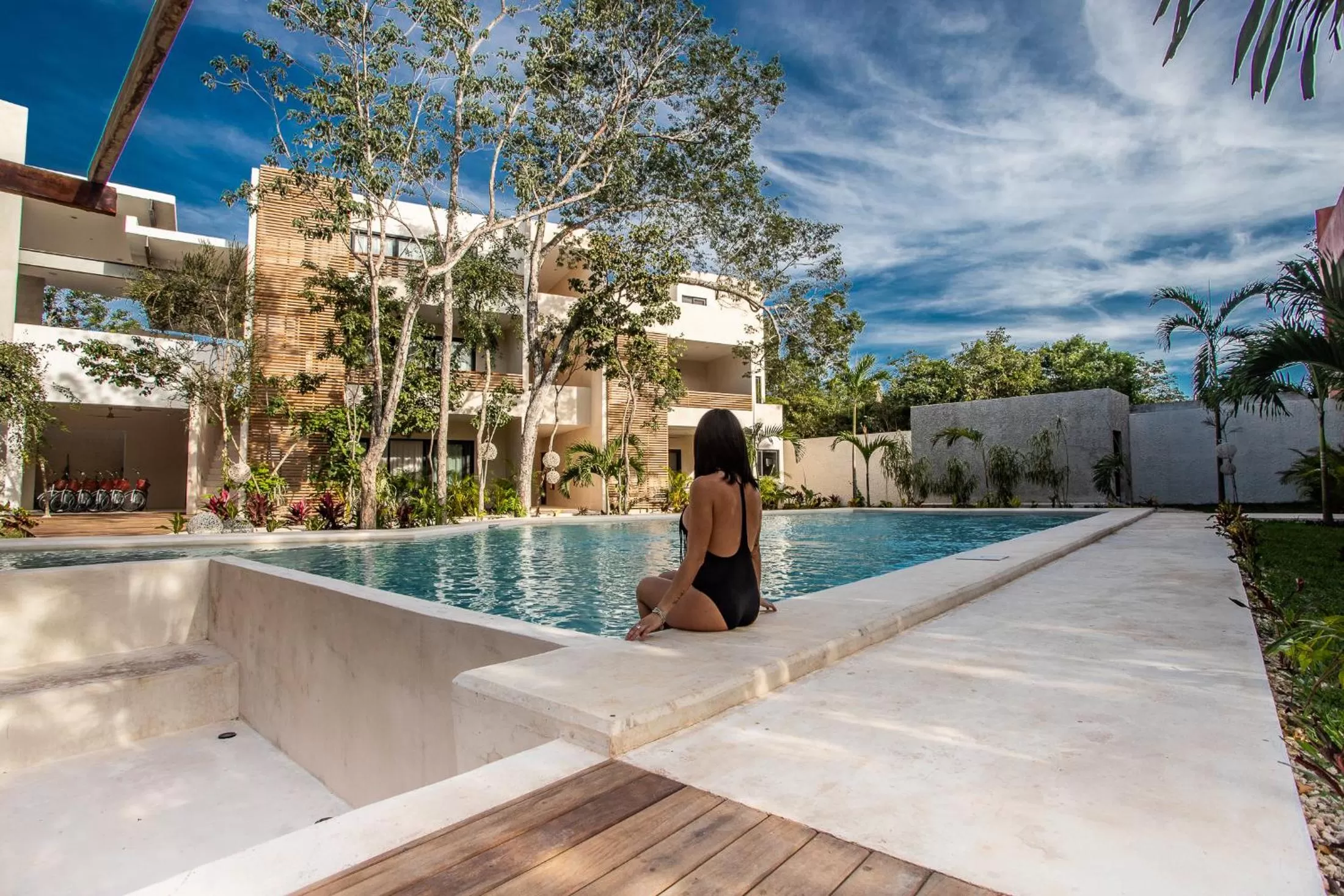Swimming pool in Panacea Condo Tulum