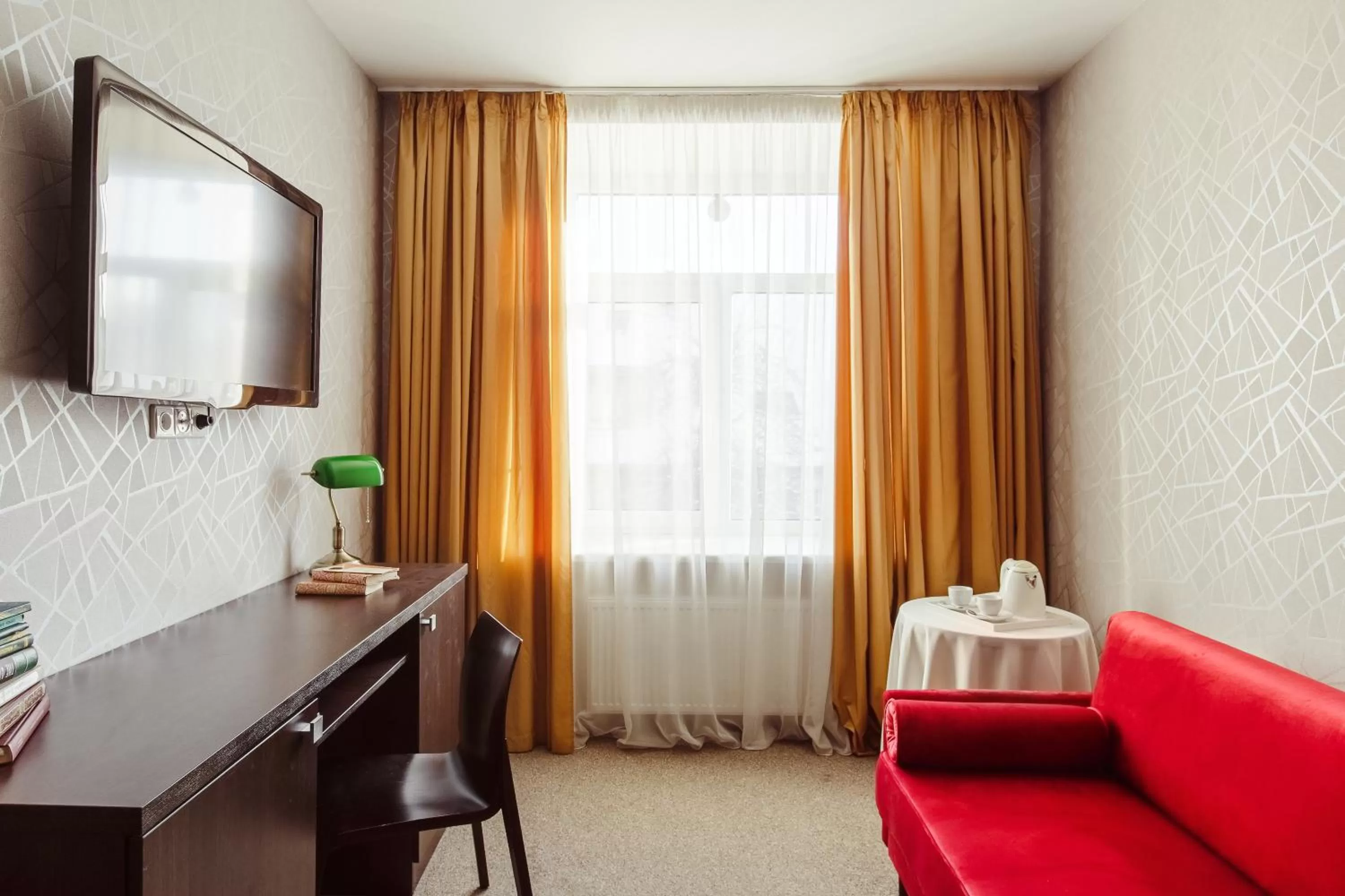 Living room, Bed in Old Town Hotel Bohema, Klaipėda