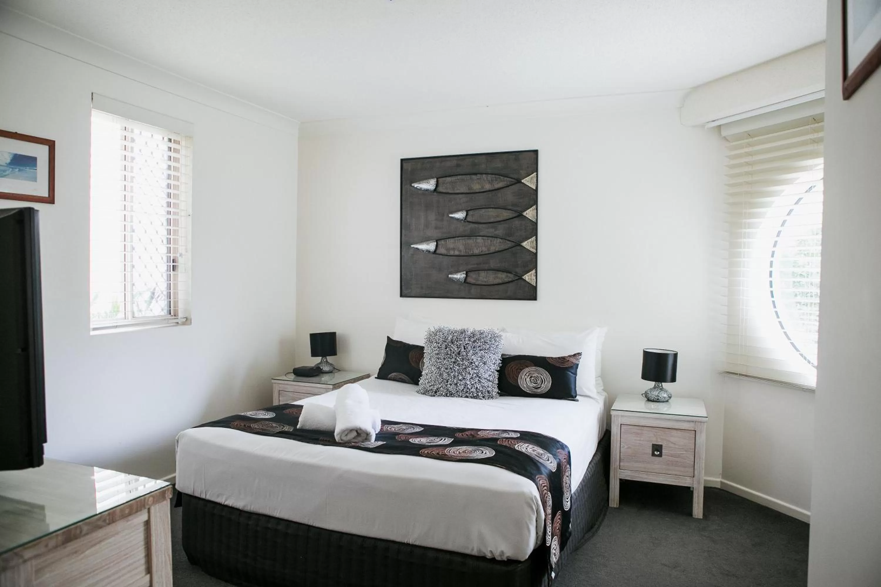 Bedroom, Bed in Osprey Apartments