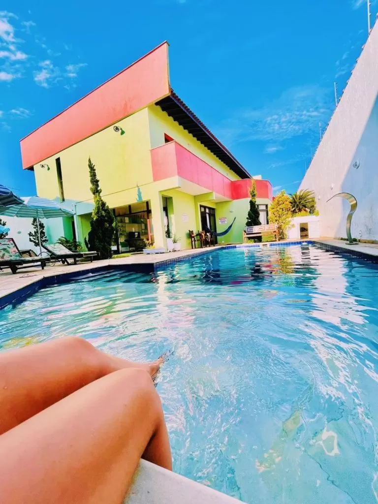 Swimming pool in Hostel e Pousada Bahia Beach