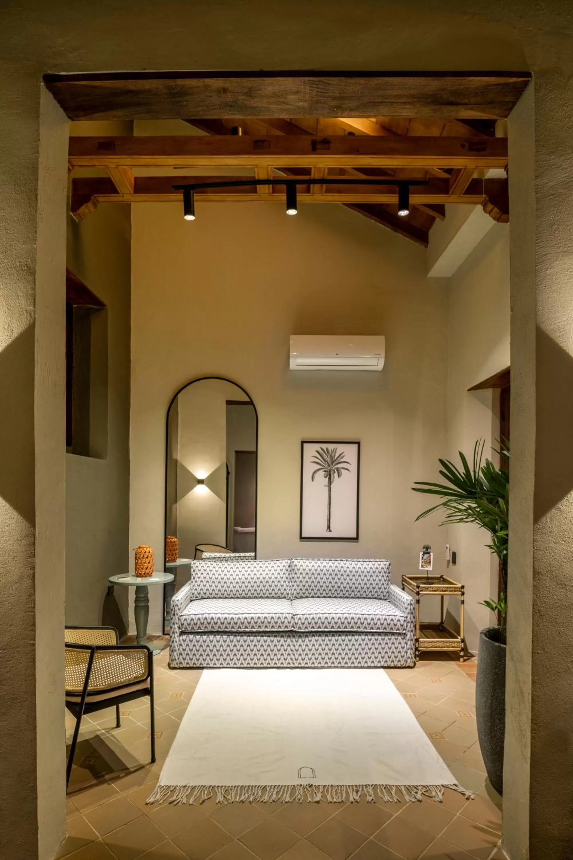 Living room, Bed in Privado Designer Boutique Hotel