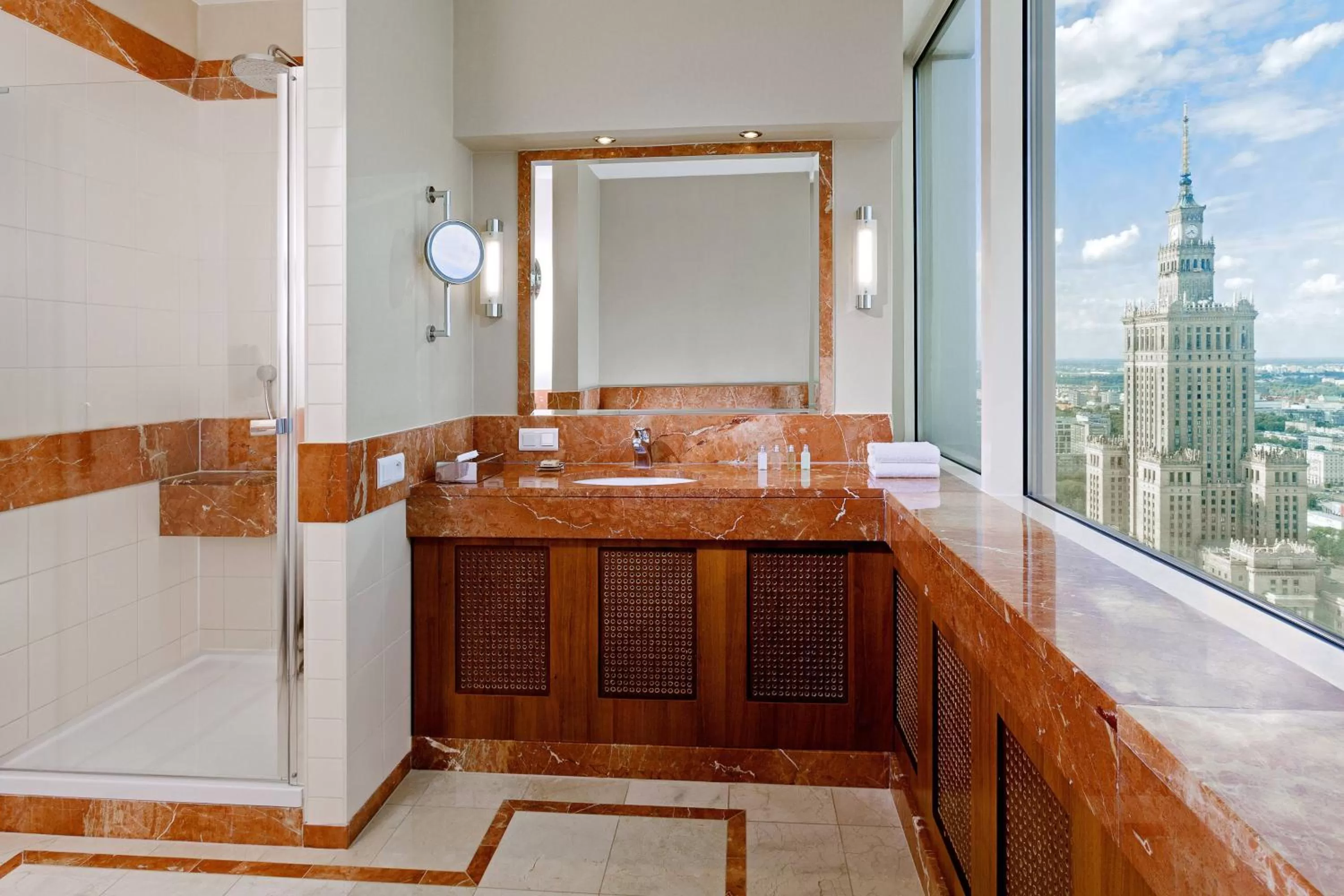 Bathroom in Warsaw Marriott Hotel